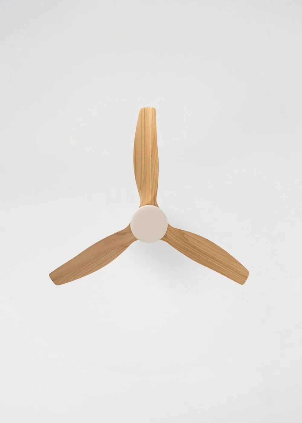 CREATE Windcalm Ventilatore da soffitto ABS con luce, Bianco Effetto Legno Chiaro, Wifi e telecomando, 40W, Ø112 cm - immagine 7