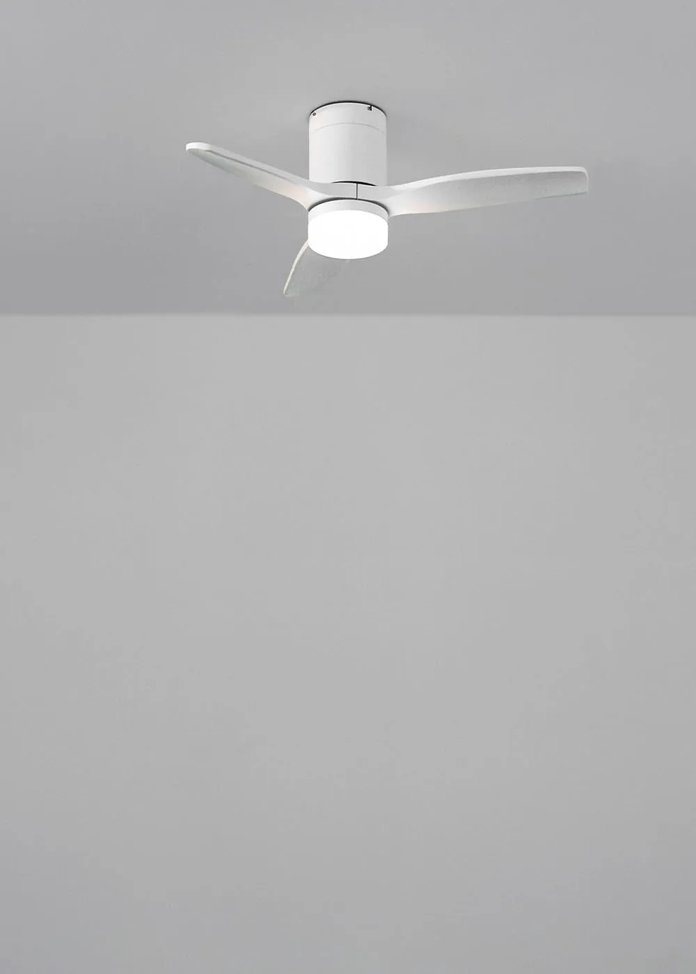 CREATE WinDCalm Ventilatore da soffitto ABS con luce, Bianco, 40W, 112 cm, telecomando - immagine 4