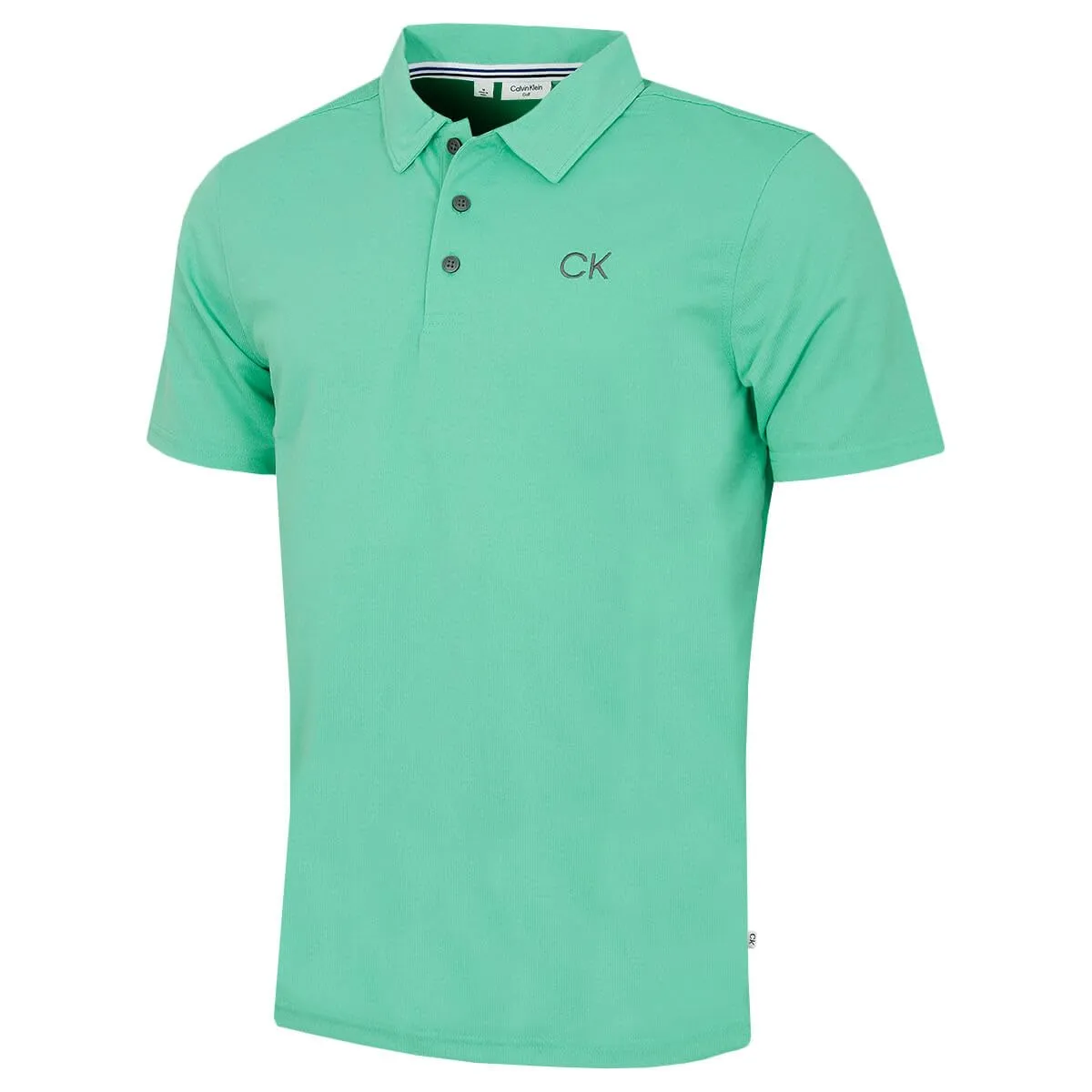 Calvin Klein Central Eco Light Wicking Golf Polo - Mint - L - immagine 1