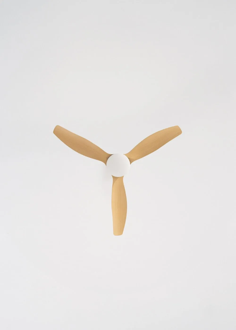 CREATE Windcalm Ventilatore da Soffitto ABS con Luce, Nero Pale Effetto Legno Chiaro, 40W, Ø112 cm, Telecomando - immagine 7
