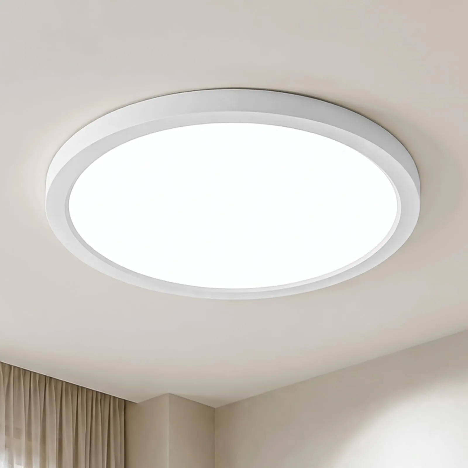 LQWELL Plafoniera LED Ultra Sottile Bianco 22cm 18W 6000K - immagine 1