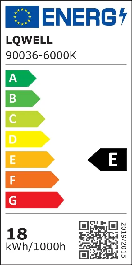 LQWELL Plafoniera LED Ultra Sottile Bianco 22cm 18W 6000K - immagine 13