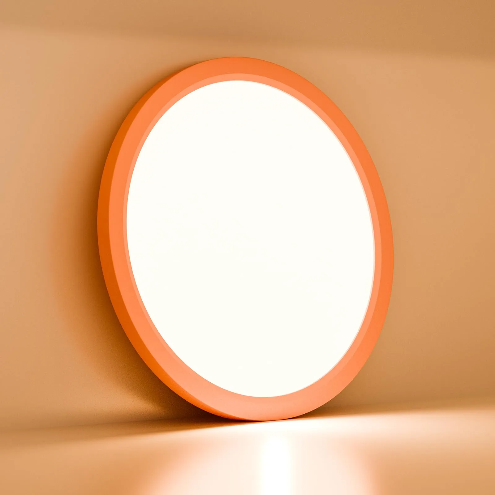 LQWELL Plafoniera LED Ultra Sottile Rosa 22cm 18W 3000K - immagine 2