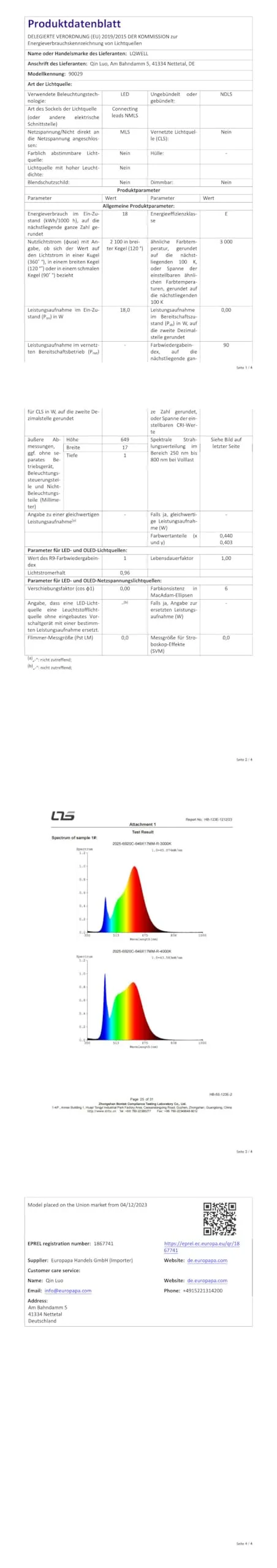 LQWELL Plafoniera LED Ultra Sottile Rosa 22cm 18W 3000K - immagine 8