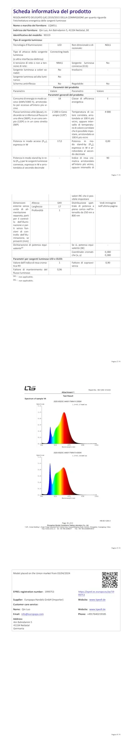 LQWELL Plafoniera LED Ultra Sottile Viola 22cm 18W 4000K, Confezione da 2 - immagine 14