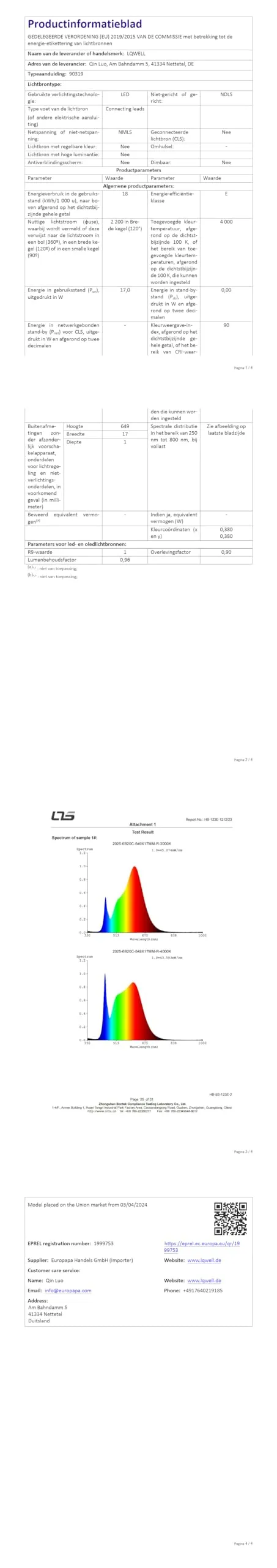 LQWELL Plafoniera LED Ultra Sottile Viola 22cm 18W 4000K, Confezione da 2 - immagine 15
