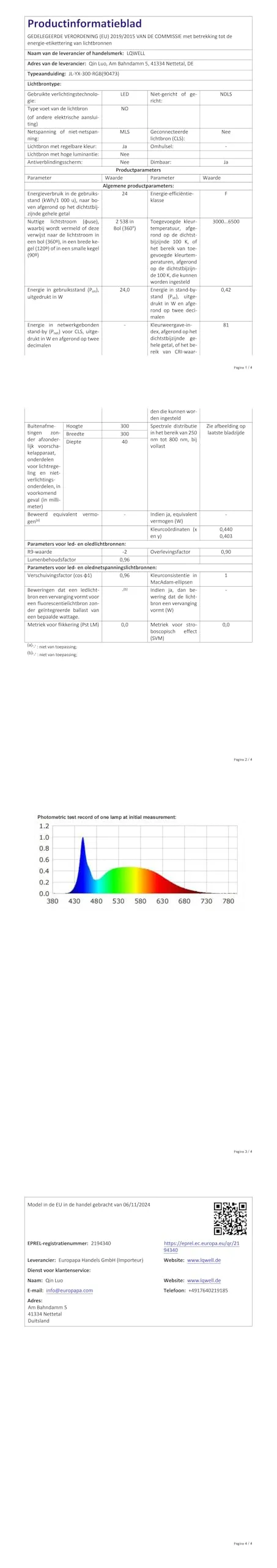 LQWELL Plafoniera LED Dimmerabile con Telecomando, 24W 2500LM 3000-6500K RGB, IP44, 300 x 40mm - immagine 13