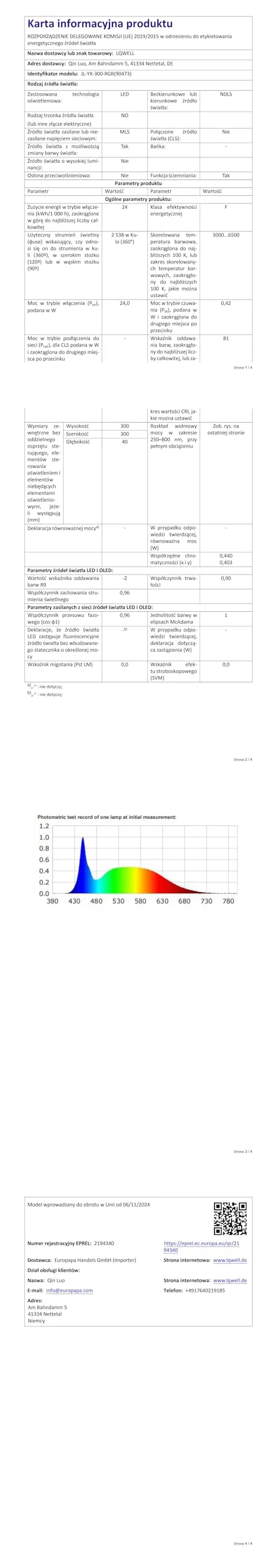 LQWELL Plafoniera LED Dimmerabile con Telecomando, 24W 2500LM 3000-6500K RGB, IP44, 300 x 40mm - immagine 14