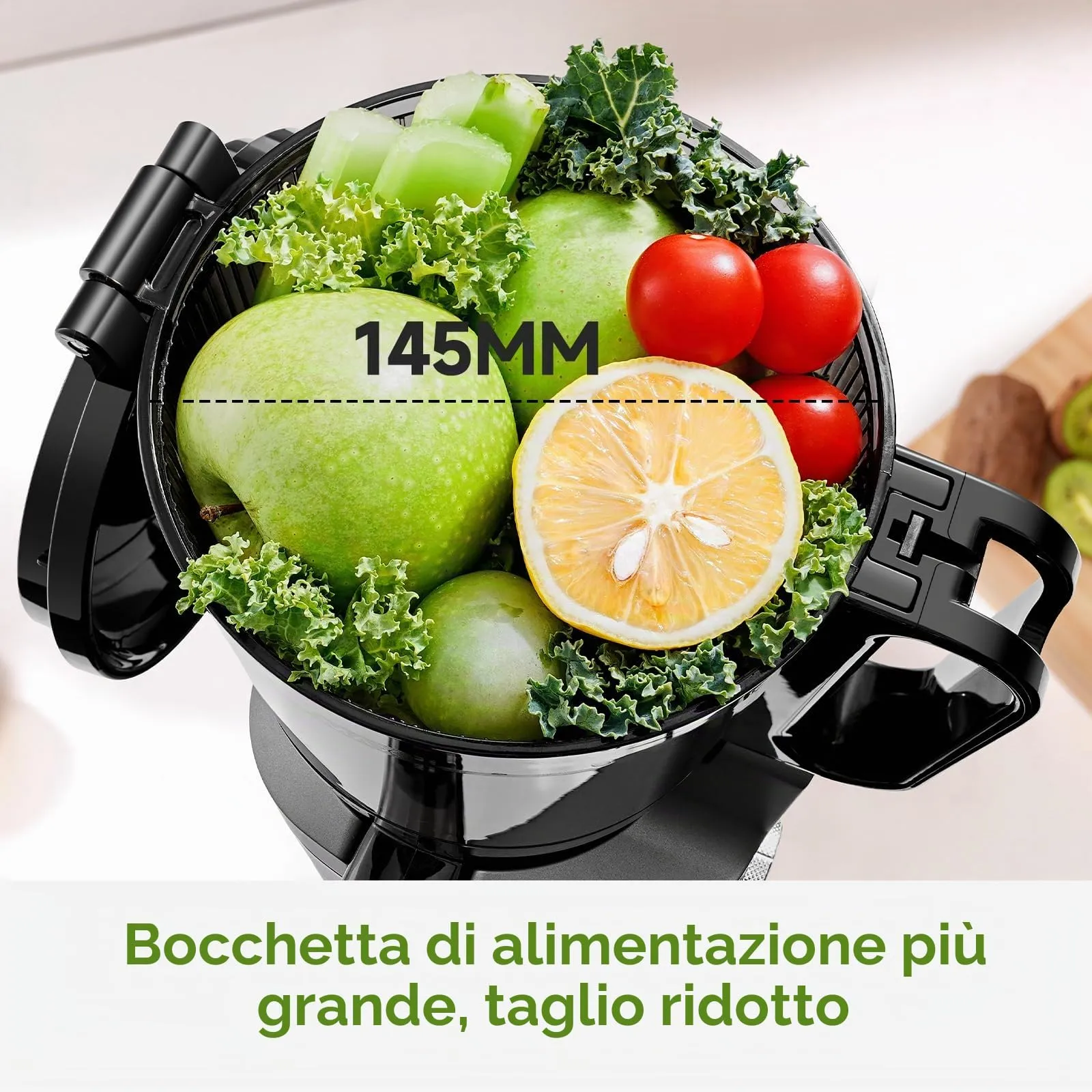 AMZCHEF Estrattore di Succo Automatico SJ-036, 145mm Ampia Apertura, 250W - immagine 2