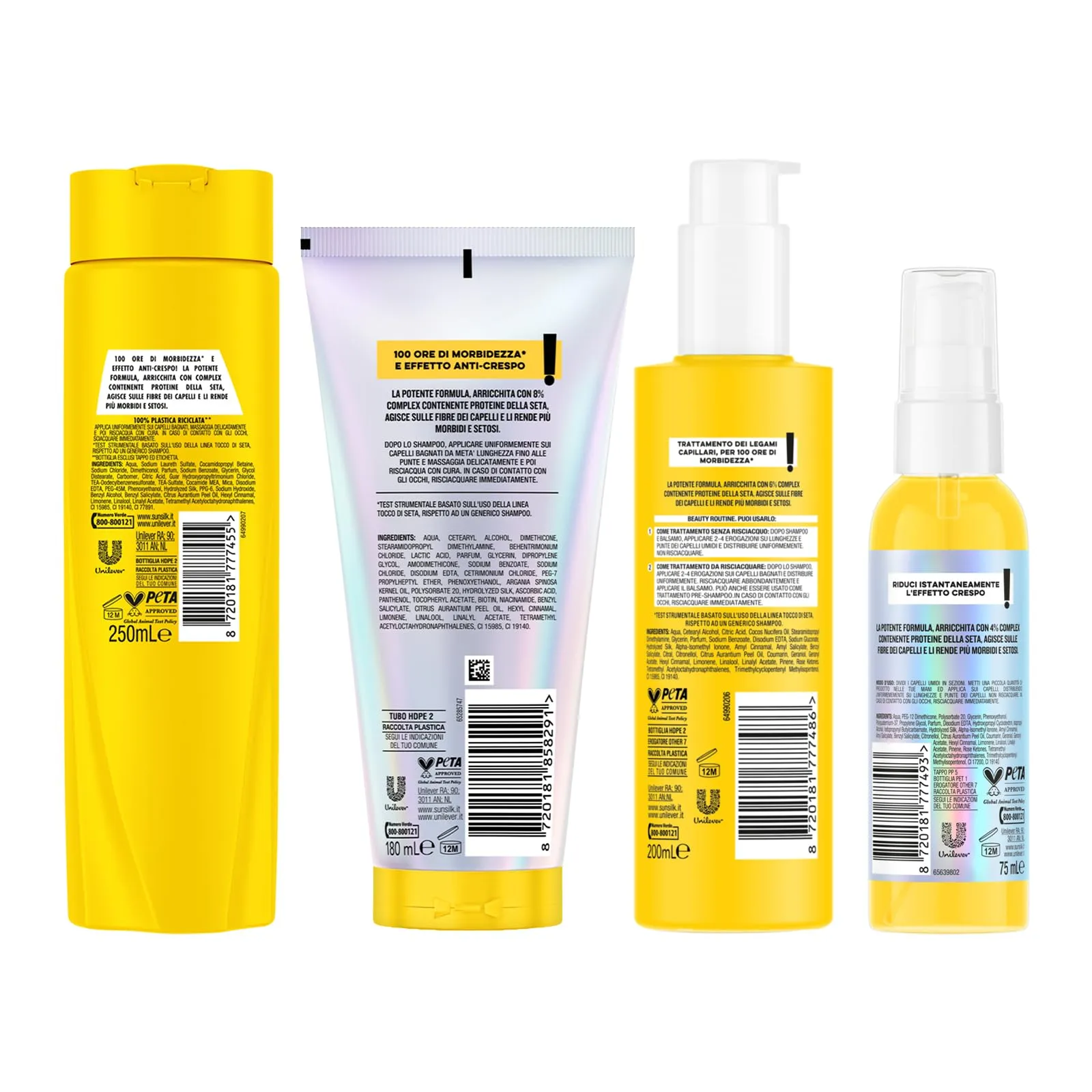 Sunsilk Tocco di Seta Set 4 Prodotti Capelli Morbidi Setosi - immagine 5