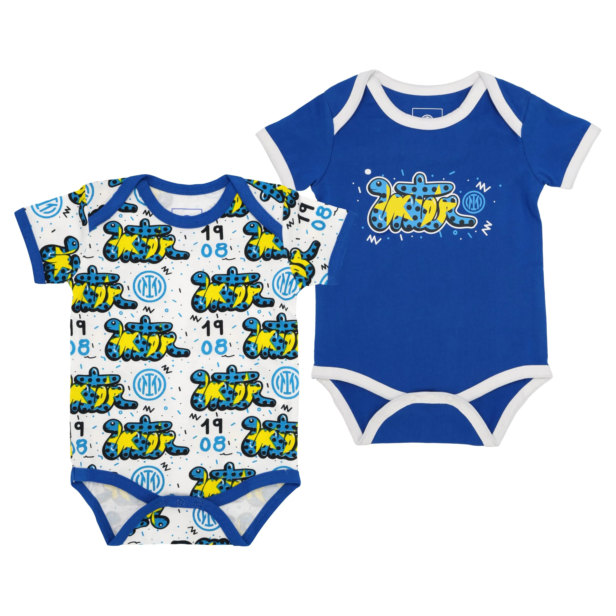 Inter Body Manica Corta Snake Neonato, Bianco, 18 mesi - immagine 1