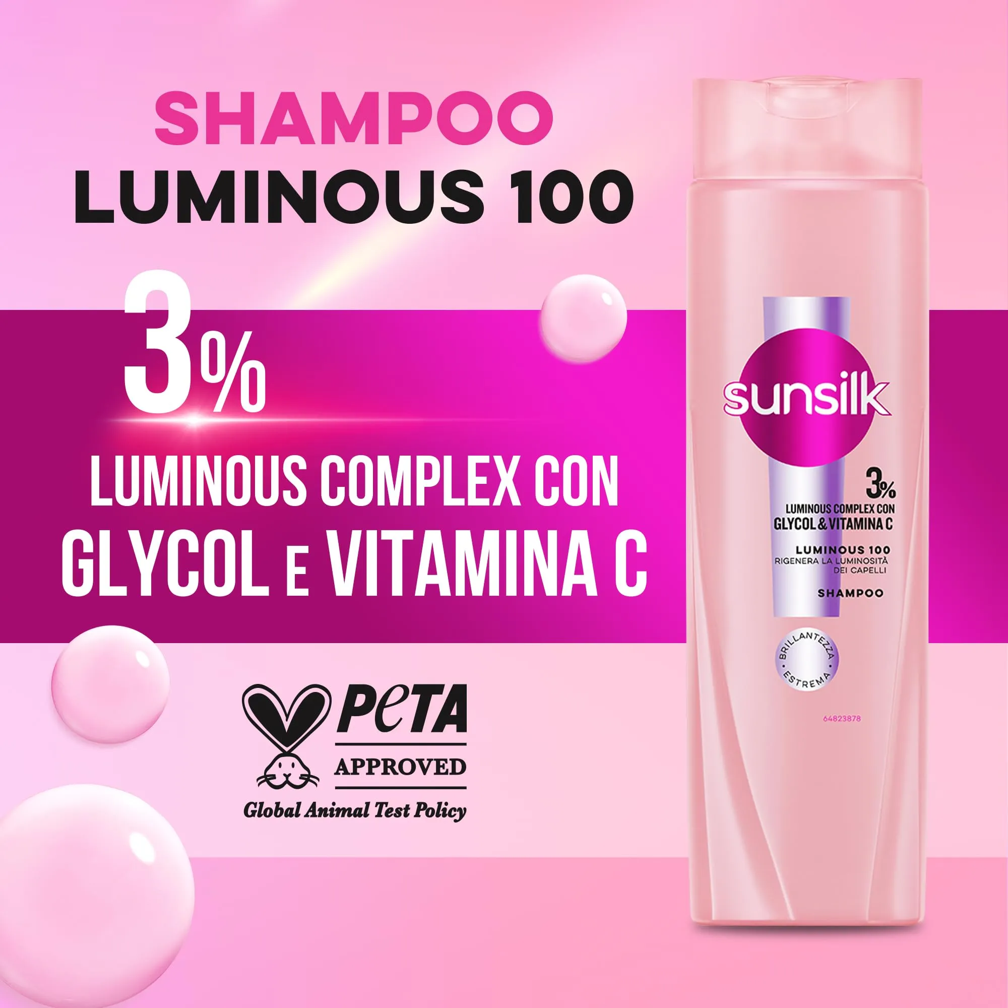 Sunsilk Luminous 100 Set 4 Prodotti Cura Capelli - immagine 2