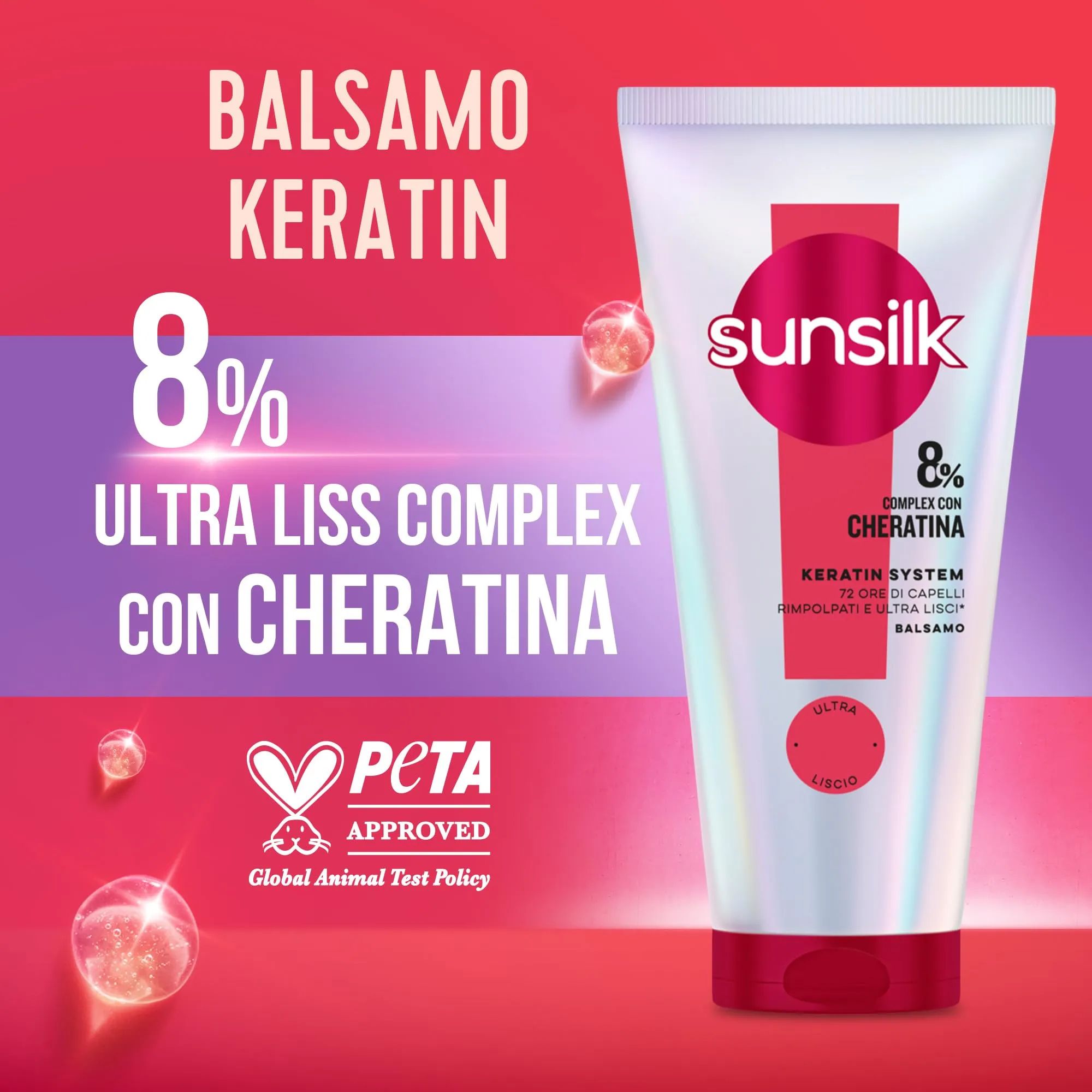 Sunsilk Keratin System Set 3 Prodotti Capelli Lisci Anticrespo - immagine 3
