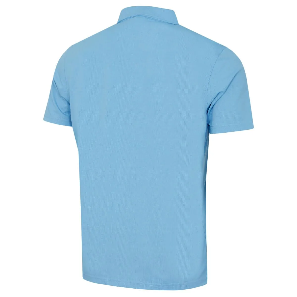 Calvin Klein Central Eco Light Wicking Golf Polo - Cielo - L - immagine 4