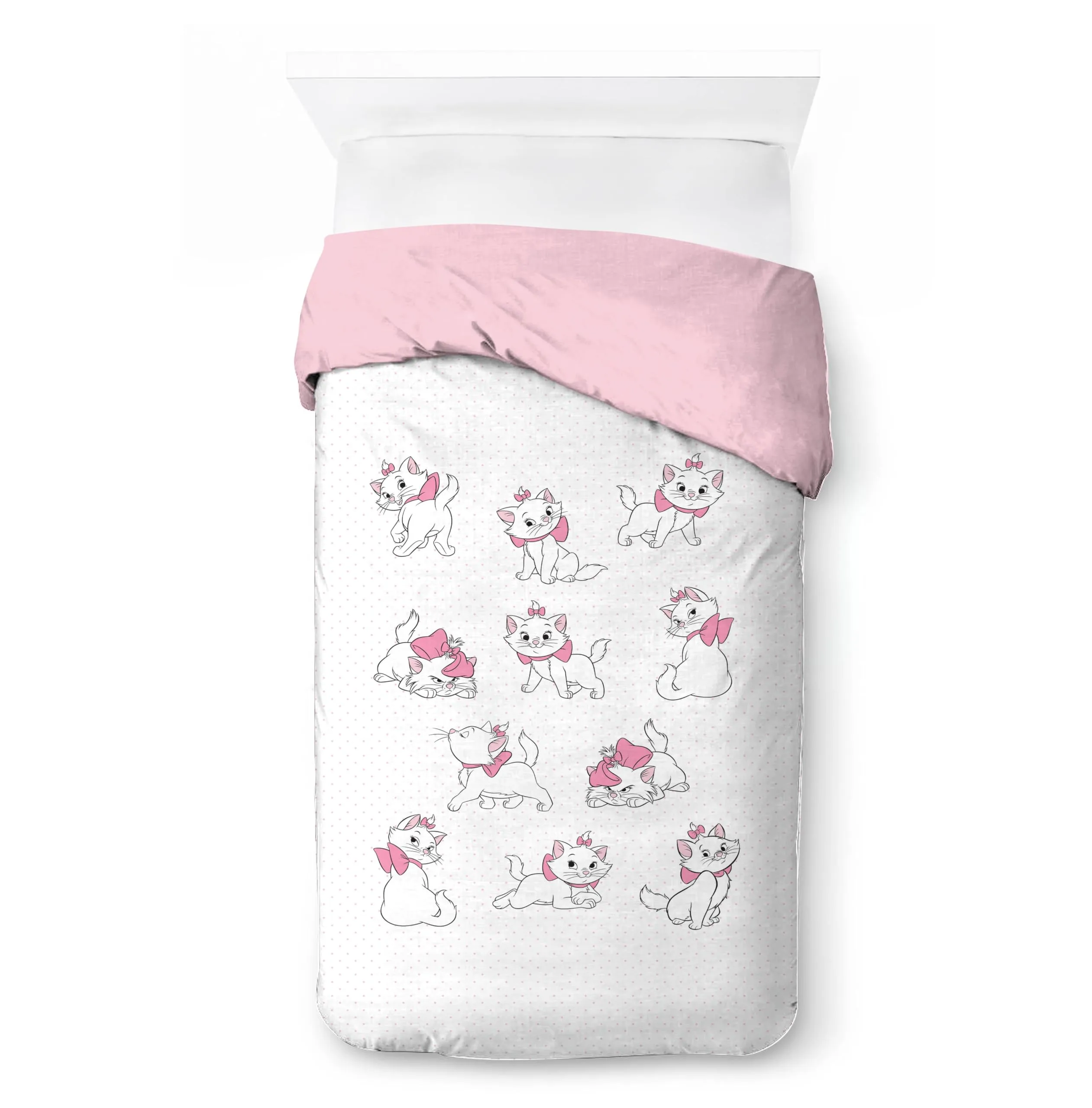 Jay Franco Disney Aristocats Set Biancheria da Letto, 2 Pezzi, Letto Singolo, Bianco - immagine 5