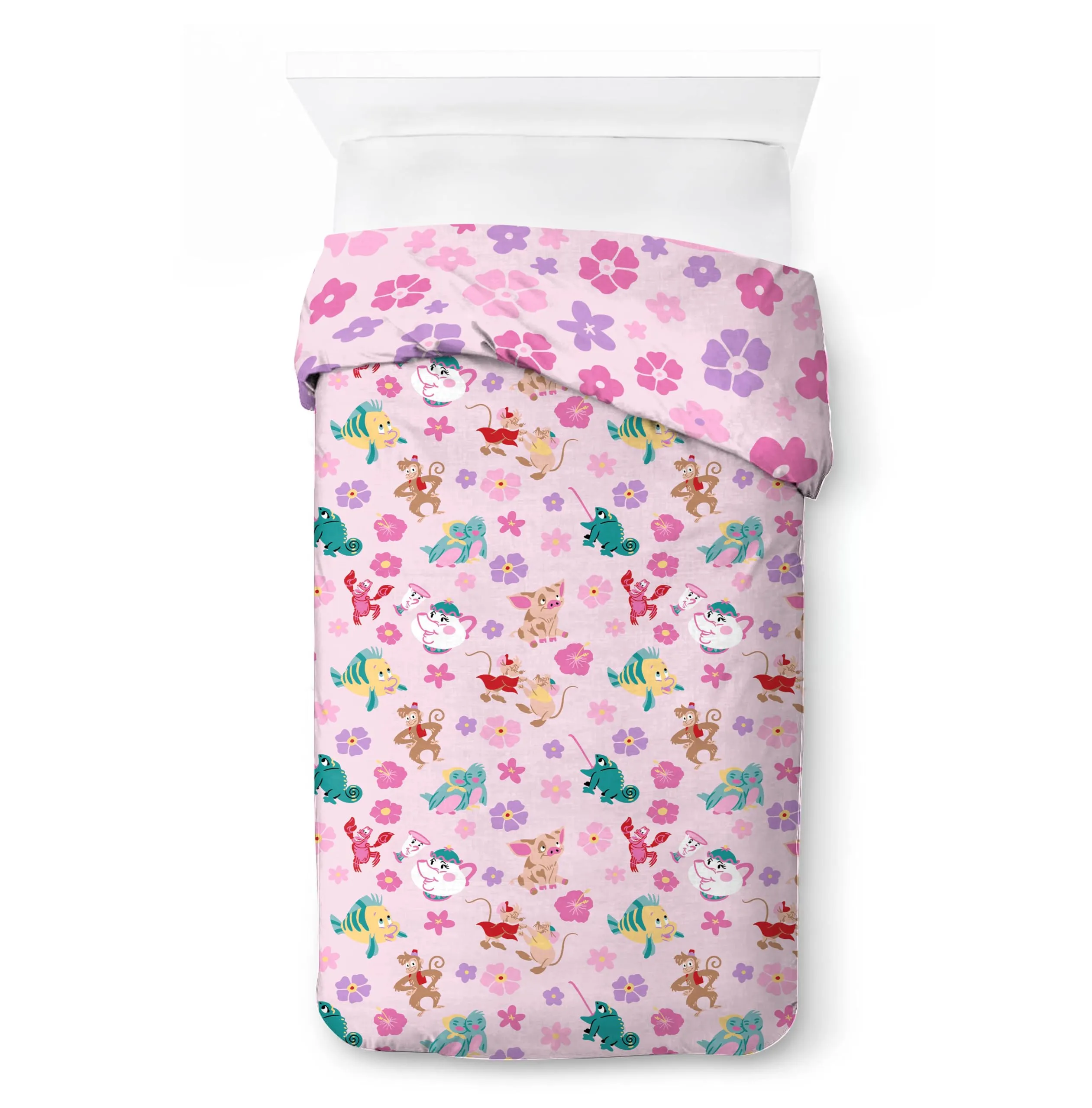 Jay Franco Disney Princess Bedding Set, 2 Piece, Single, Pink - immagine 4