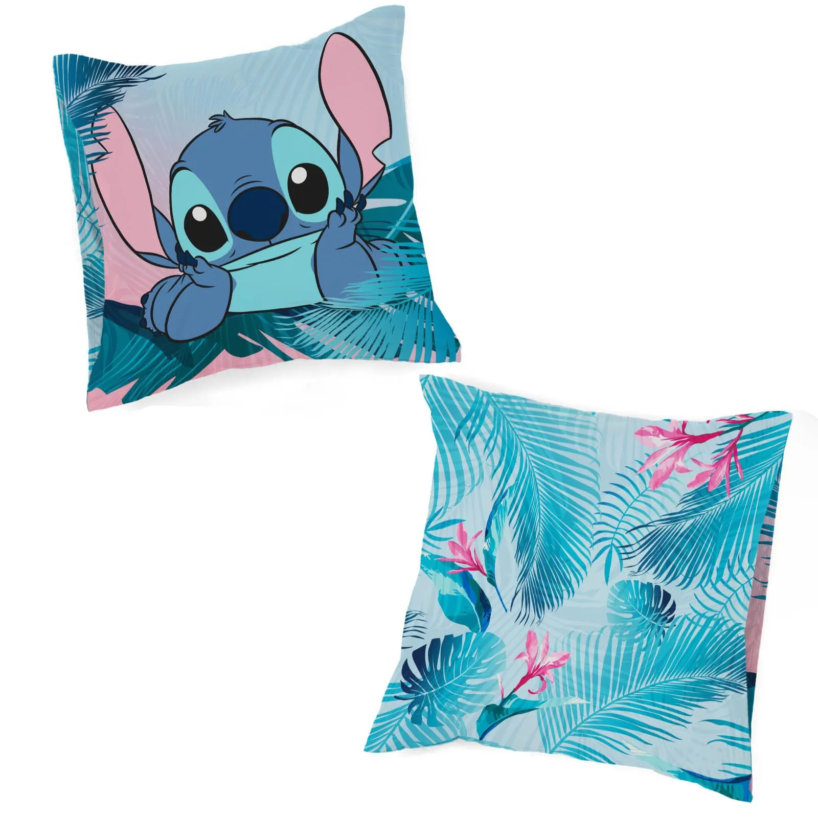 Jay Franco Disney Lilo and Stitch Duvet Cover Set, 2 Piece, Single, Multicolore - immagine 3