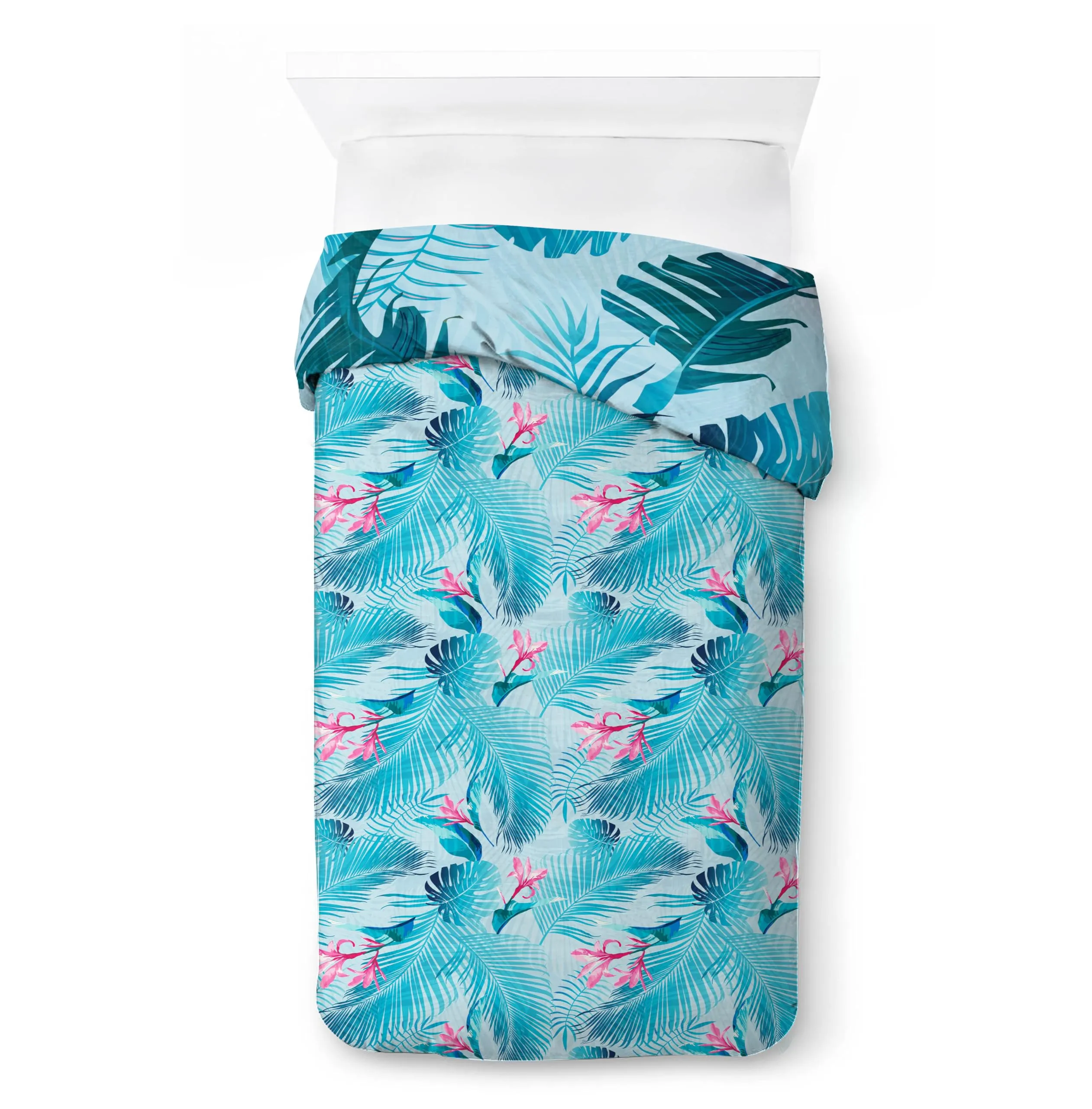 Jay Franco Disney Lilo and Stitch Duvet Cover Set, 2 Piece, Single, Multicolore - immagine 4
