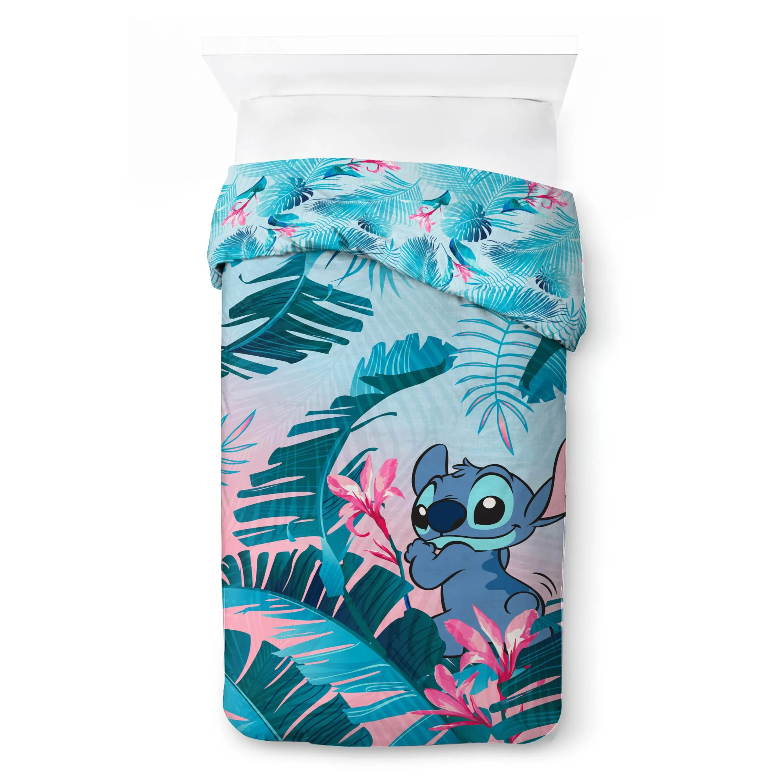 Jay Franco Disney Lilo and Stitch Duvet Cover Set, 2 Piece, Single, Multicolore - immagine 5