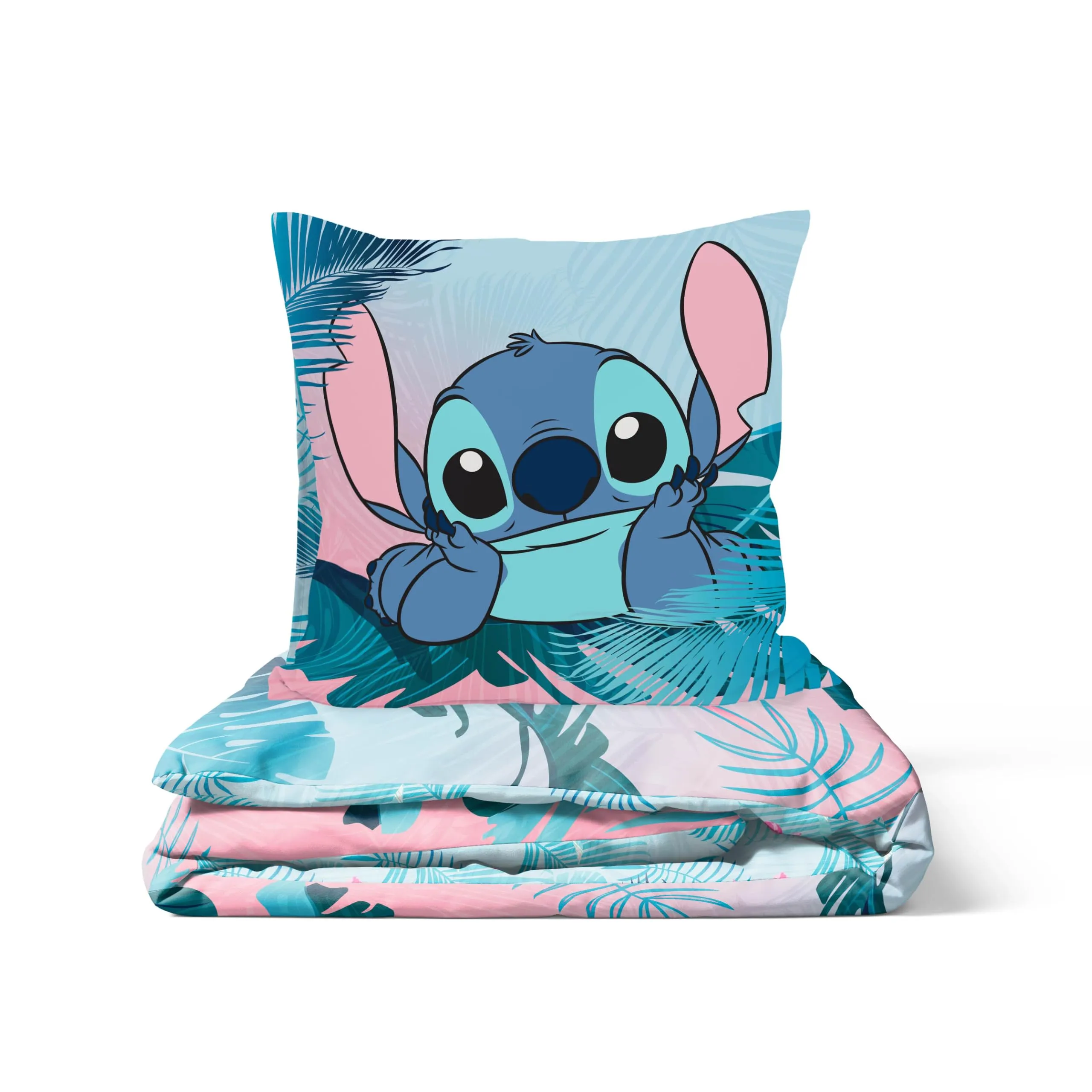 Jay Franco Disney Lilo and Stitch Duvet Cover Set, 2 Piece, Single, Multicolore - immagine 6