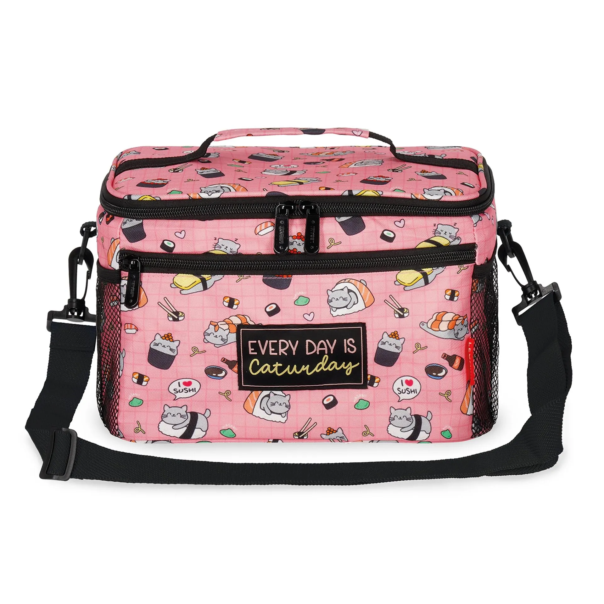 Legami Borsa Termica per il Pranzo Sushi Cat, 7,7 Litri, 28 x 17 x 15 cm - immagine 1