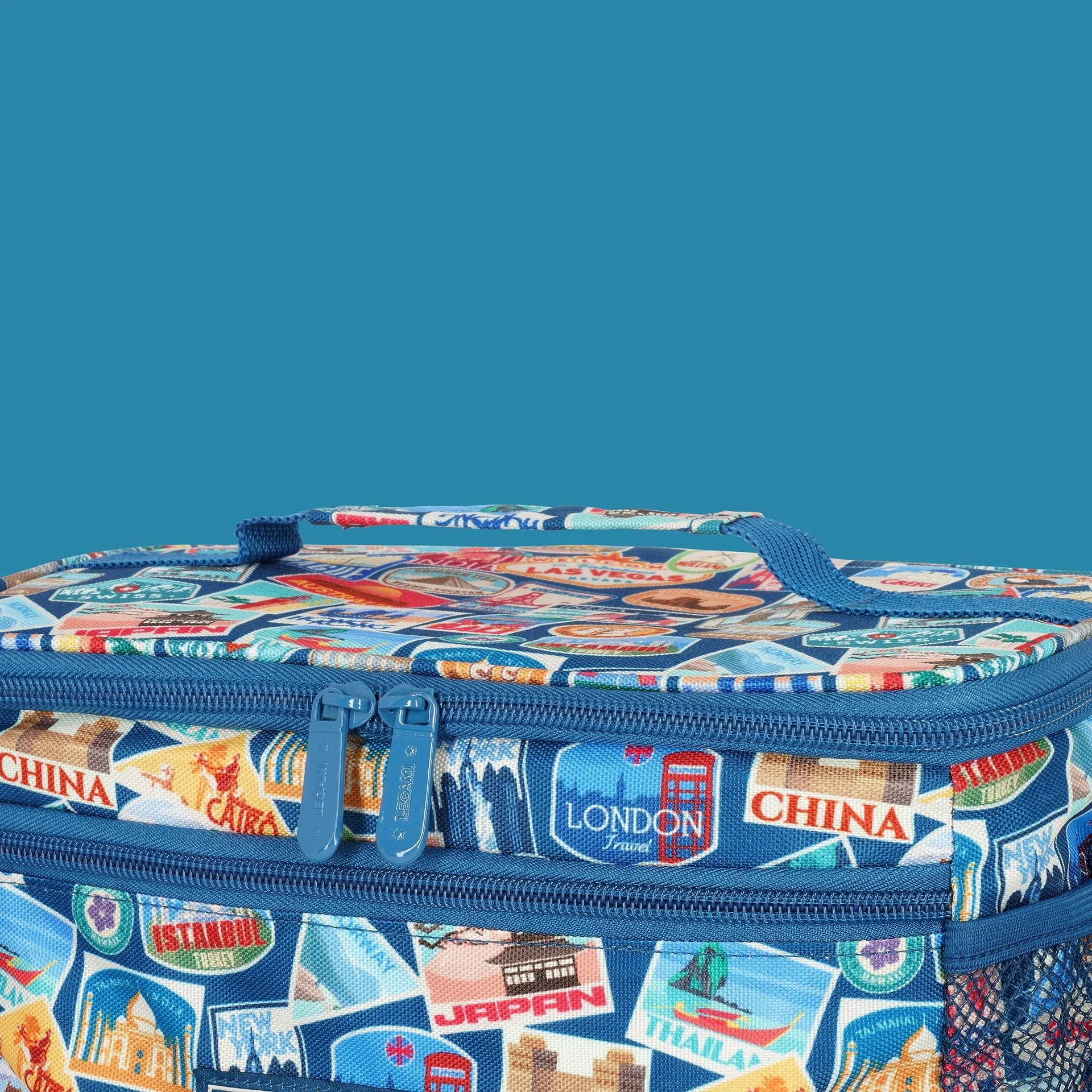 Legami Borsa Termica per il Pranzo Travel Stickers, 7,7 Litri, 28 x 17 x 15 cm - immagine 4