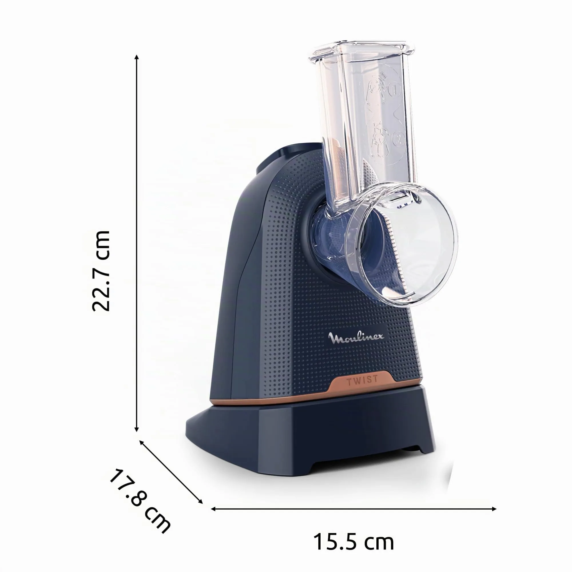 Moulinex Fresh Express Twist 5-in-1 Electric Food Chopper, Direct Serve System, Blue, DK8654 - immagine 7