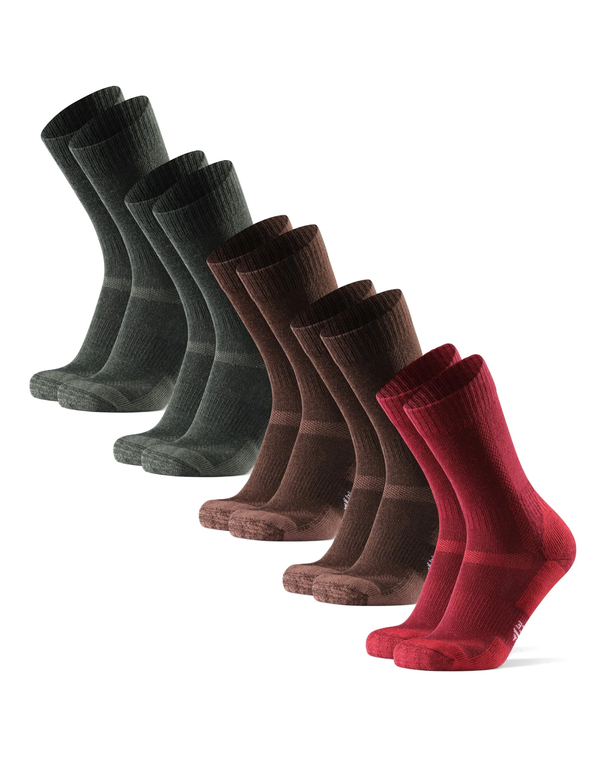 Danish Endurance Calze Trekking Lana Merino, 5 Paia, Multicolore, 43-47 - immagine 1
