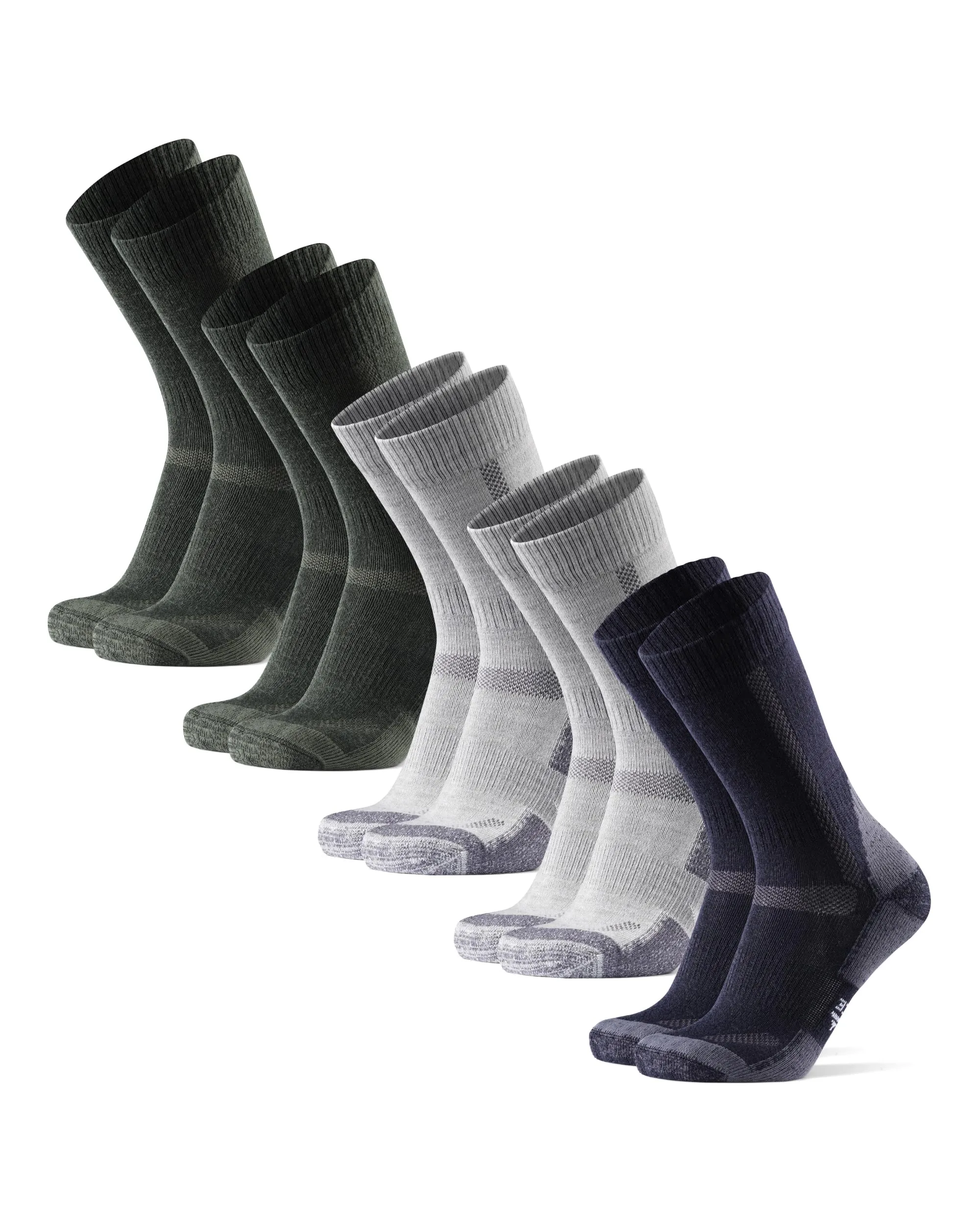 Danish Endurance Calze Trekking Lana Merino, 5 Paia, Multicolore, 39-42 - immagine 1