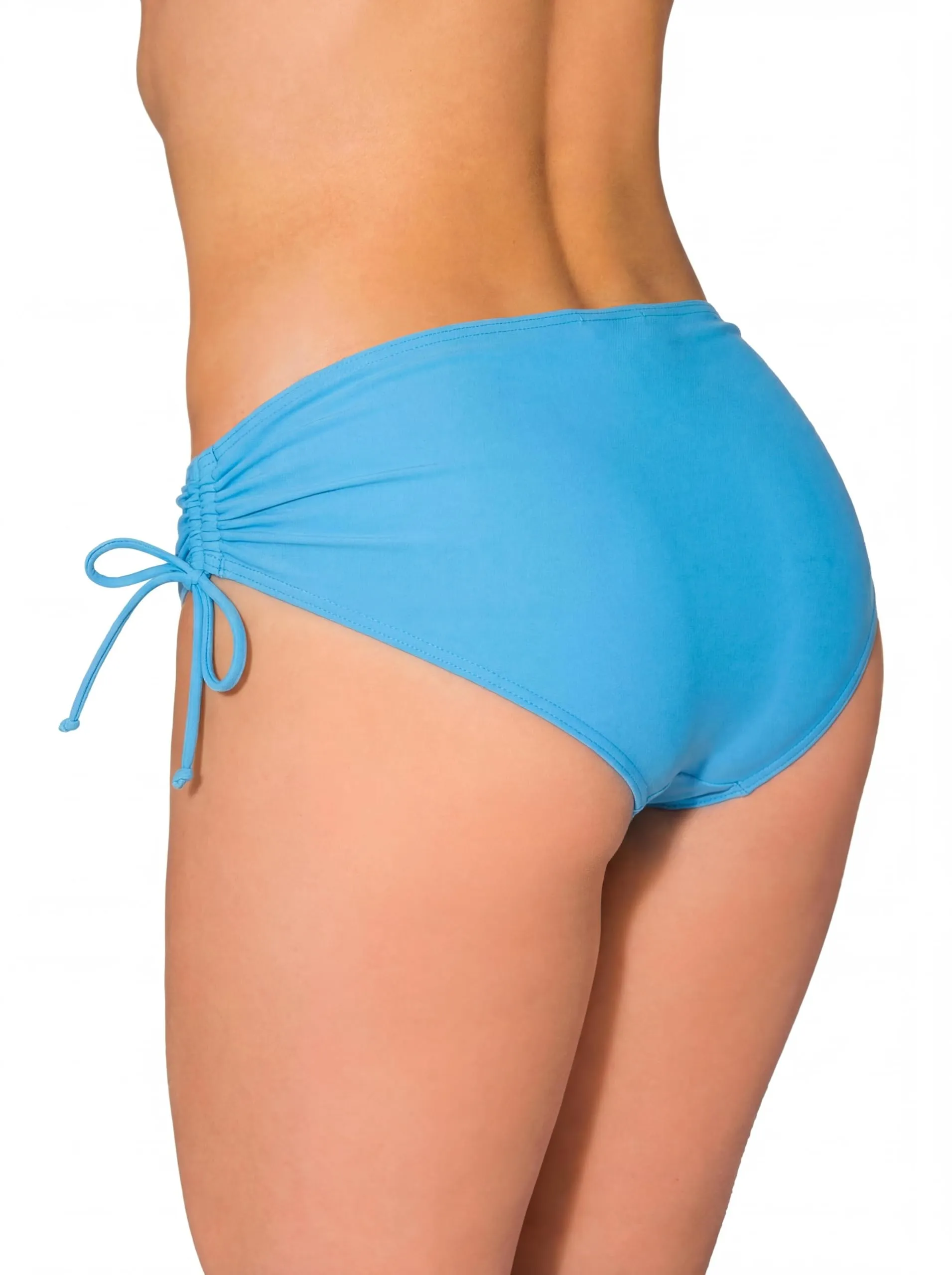 Aquarti Slip Costume Donna con Laccetti, Blu Turchese, 42 - immagine 2
