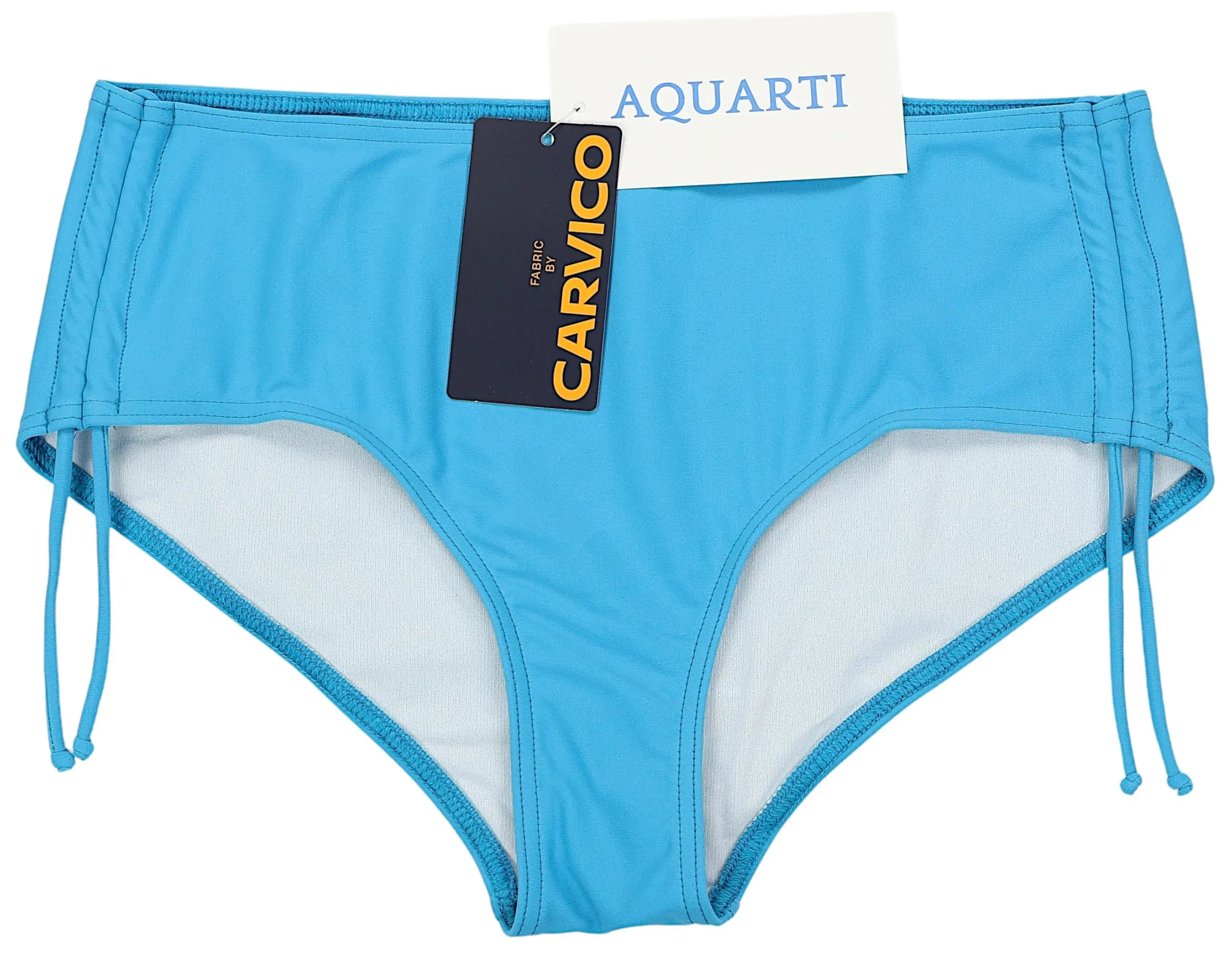 Aquarti Slip Costume Donna con Laccetti, Blu Turchese, 46 - immagine 3