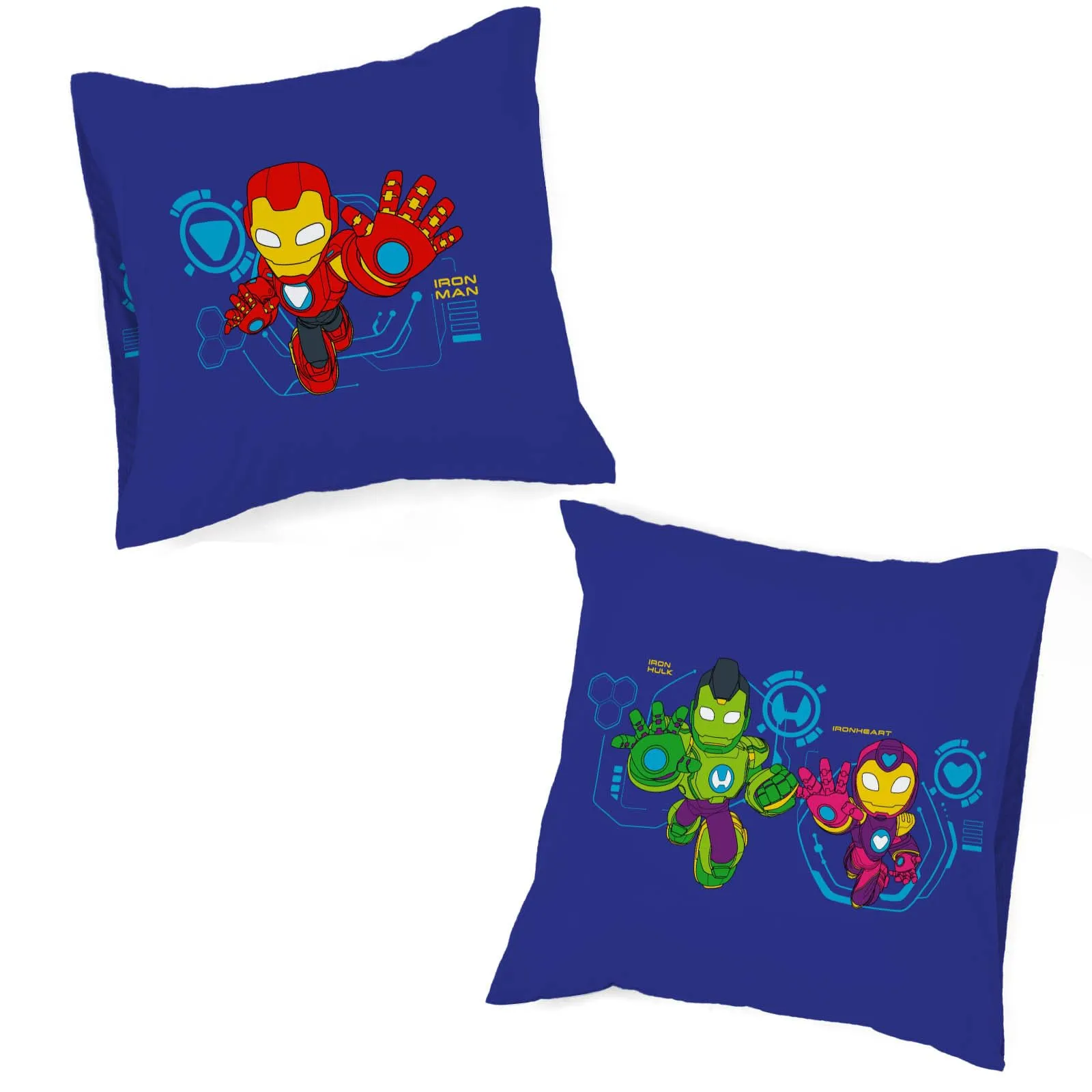 Jay Franco Marvel Iron Man e i suoi fantastici amici Set Biancheria da Letto per Letto Singolo, Blu, 2 Pezzi - immagine 3