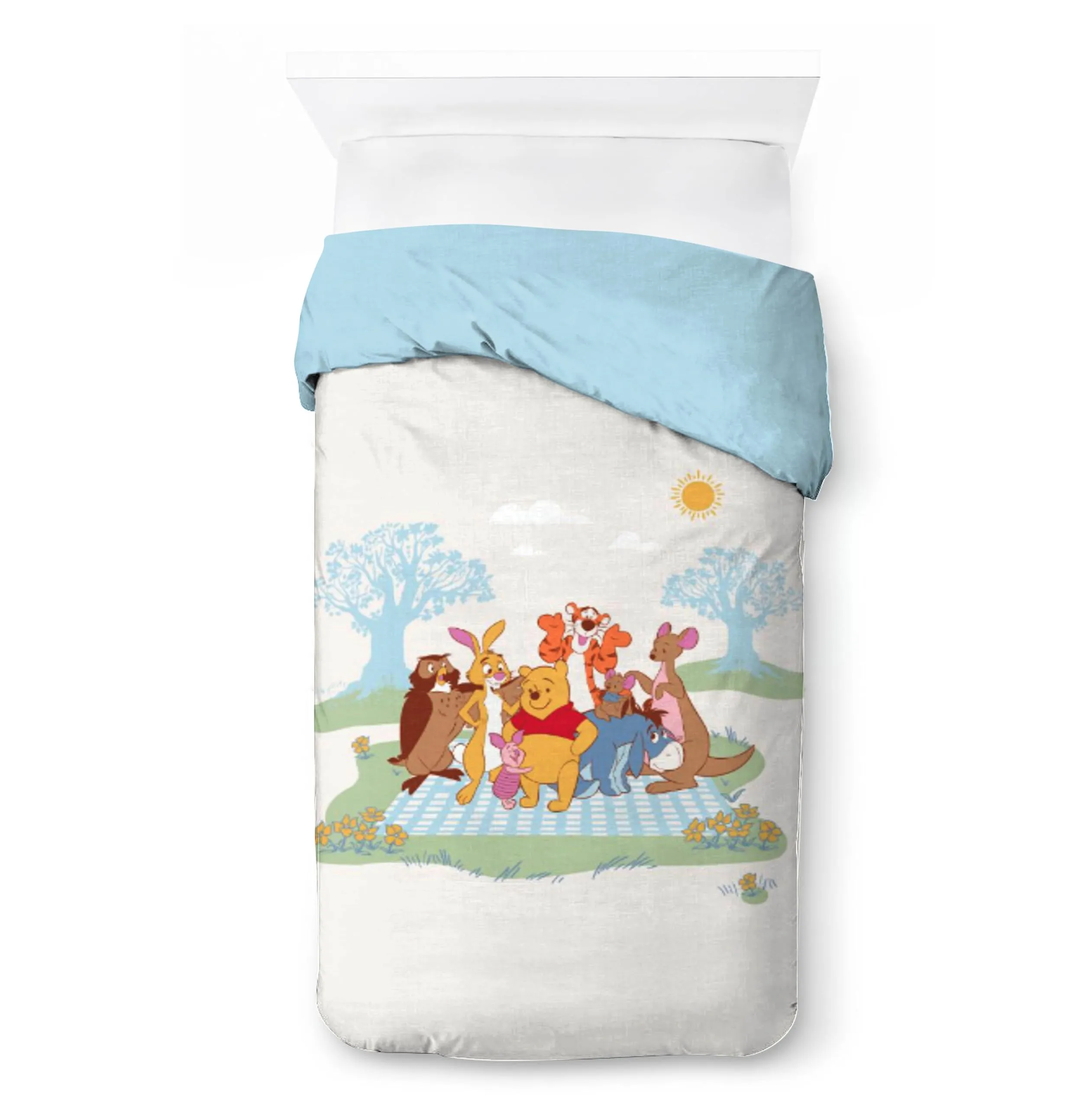 Jay Franco Disney Winnie the Pooh Bedding Set, White, Single Bed, 2 Pieces - immagine 4