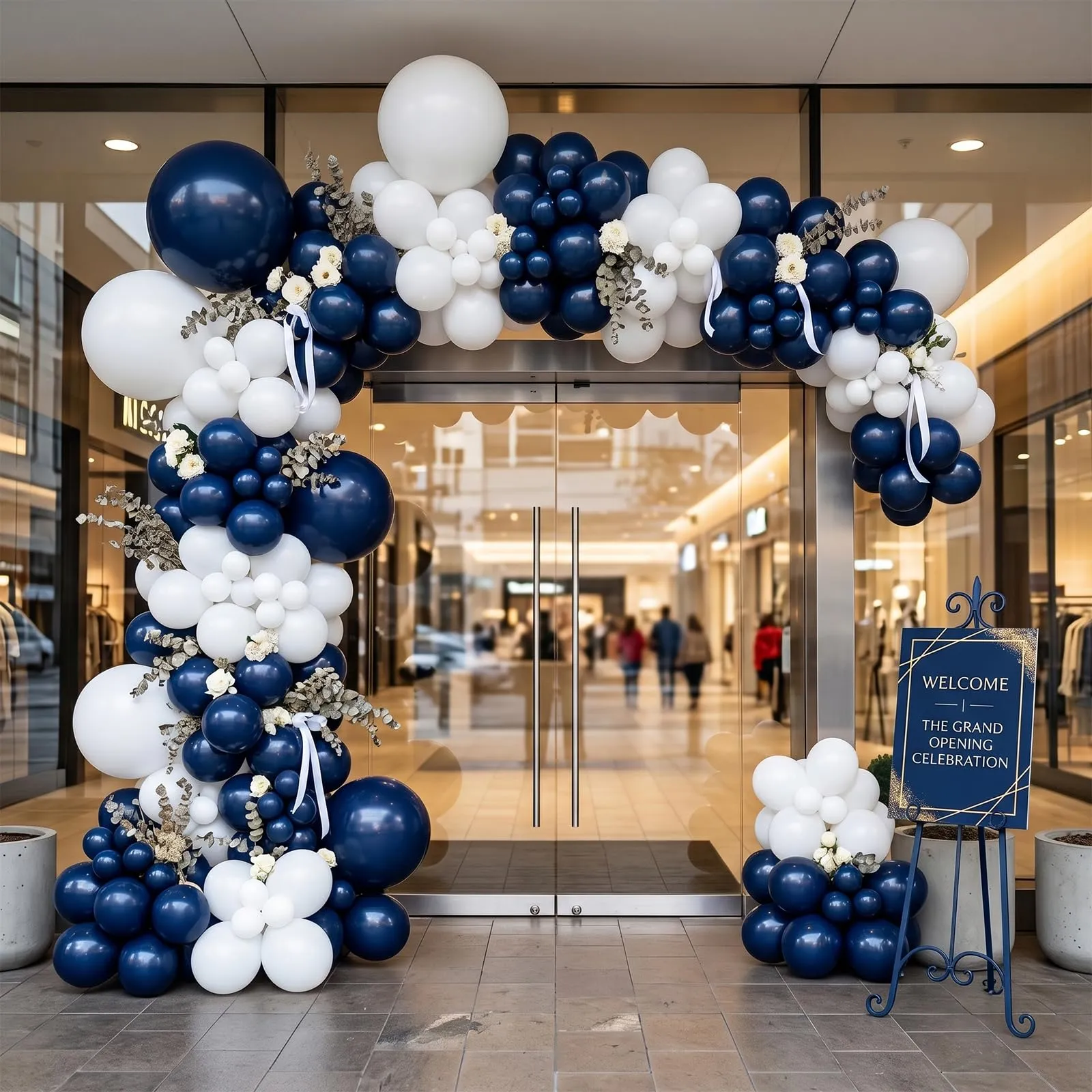 fairymaiden Palloncini Blu Navy in Lattice, 100 Pezzi, 12 Pollici - immagine 4