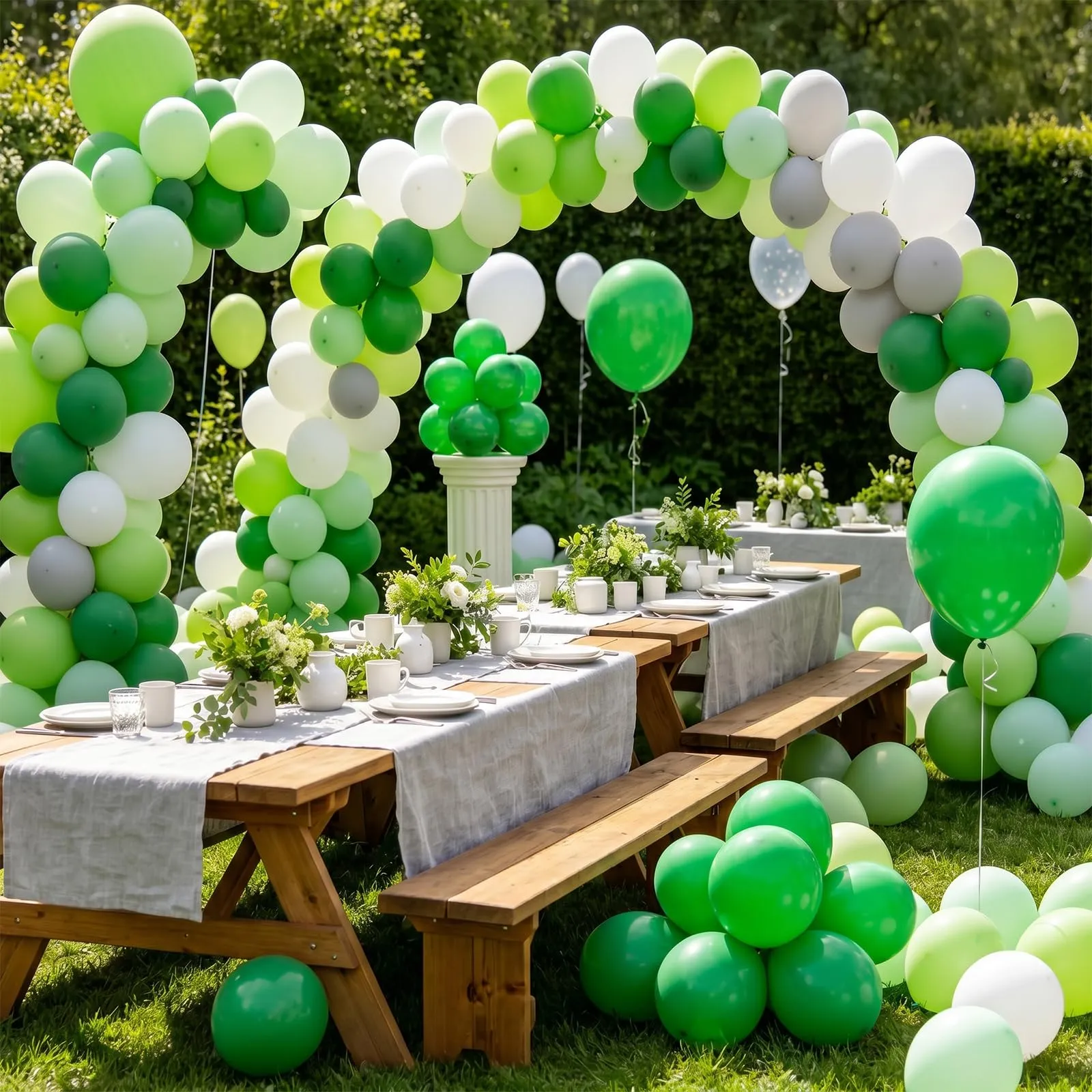 Fairymaiden Palloncini Verdi in Lattice, 100 Pezzi, 12 Pollici - immagine 5