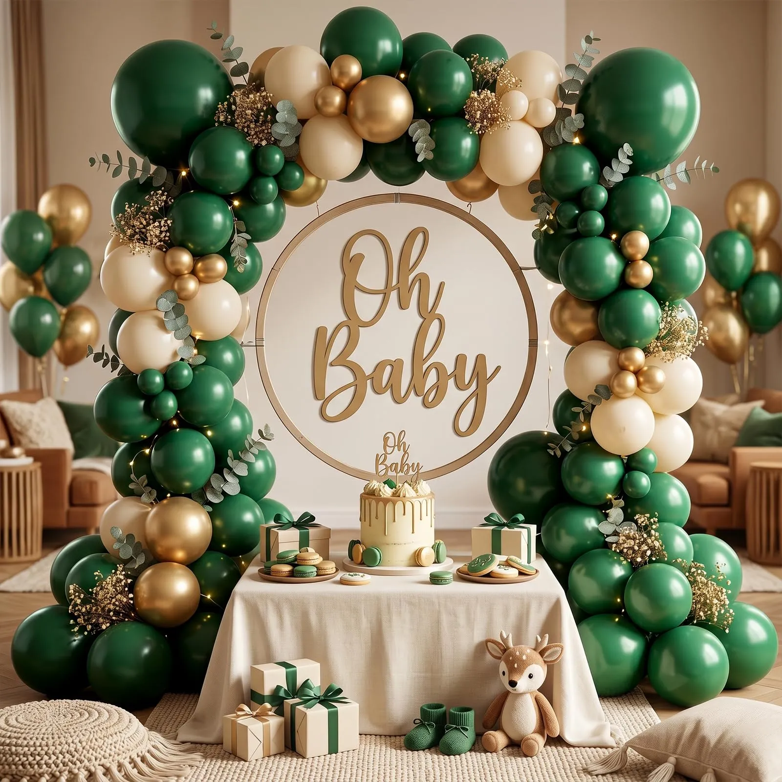 fairymaiden Palloncini Verde Scuro in Lattice, 100 Pezzi, 12 Pollici - immagine 3