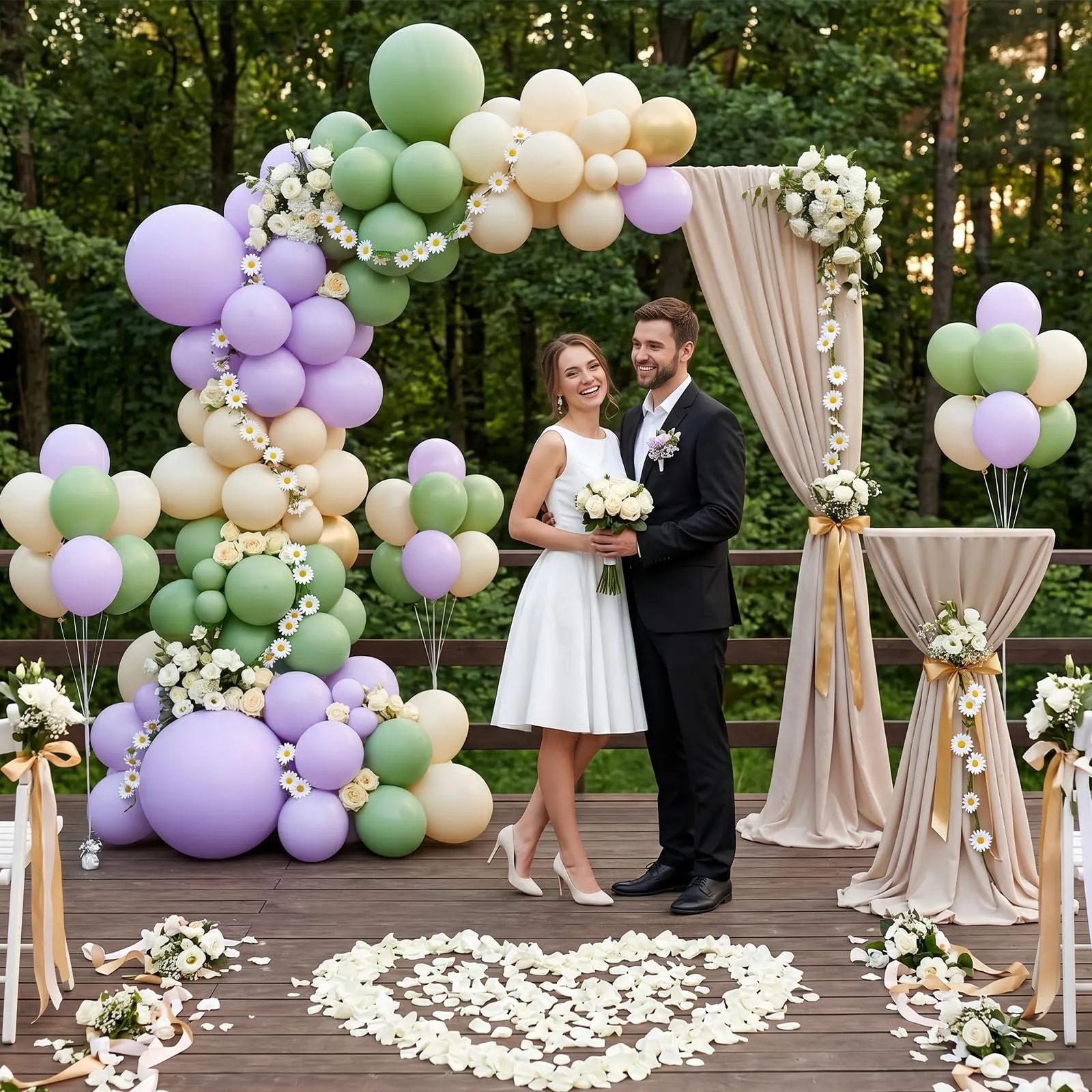 fairymaiden Palloncini in Lattice Verde Avocado, 100 Pezzi, 12 Pollici - immagine 5