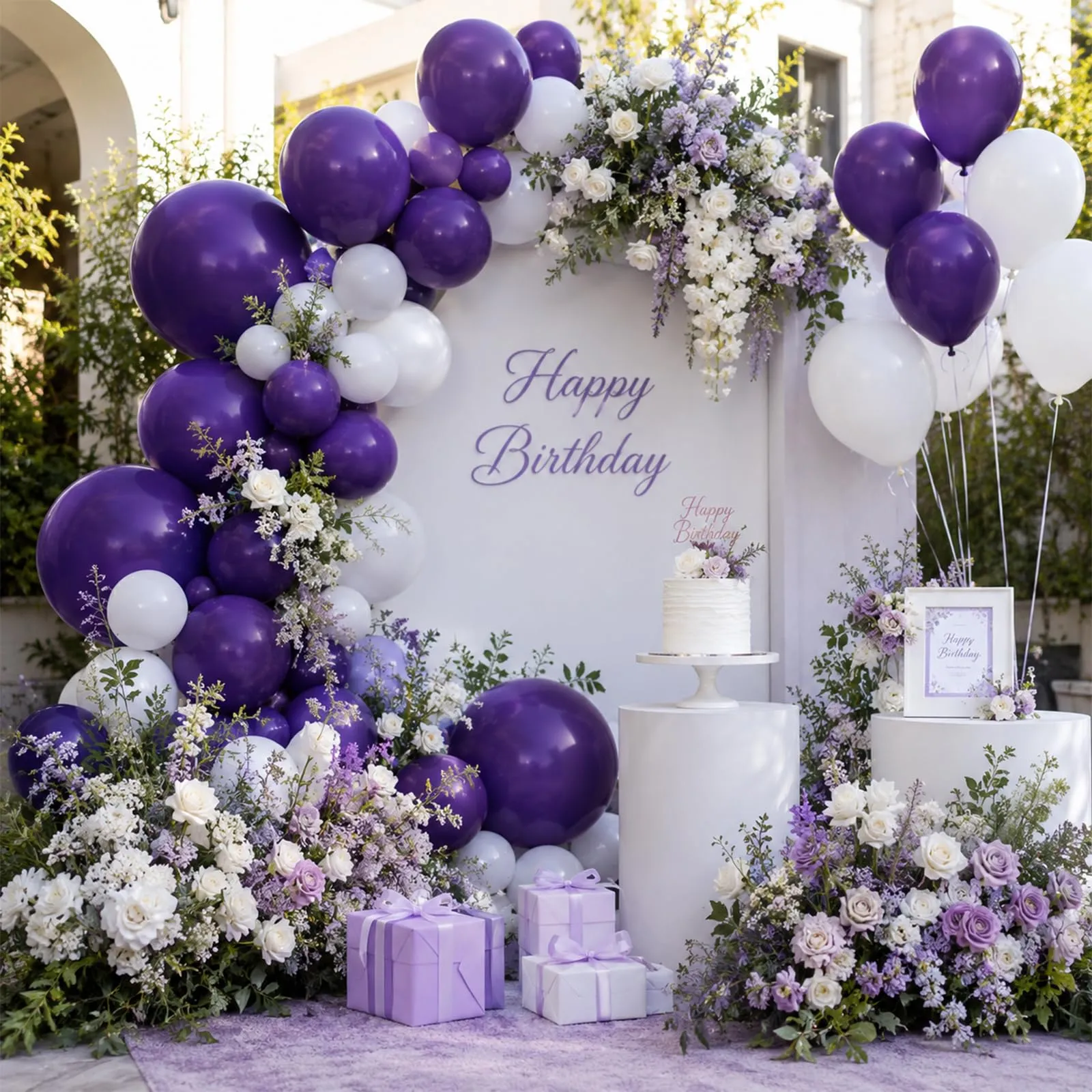 fairymaiden Palloncini Viola Scuro in Lattice, 100 Pezzi, 12 Pollici - immagine 5