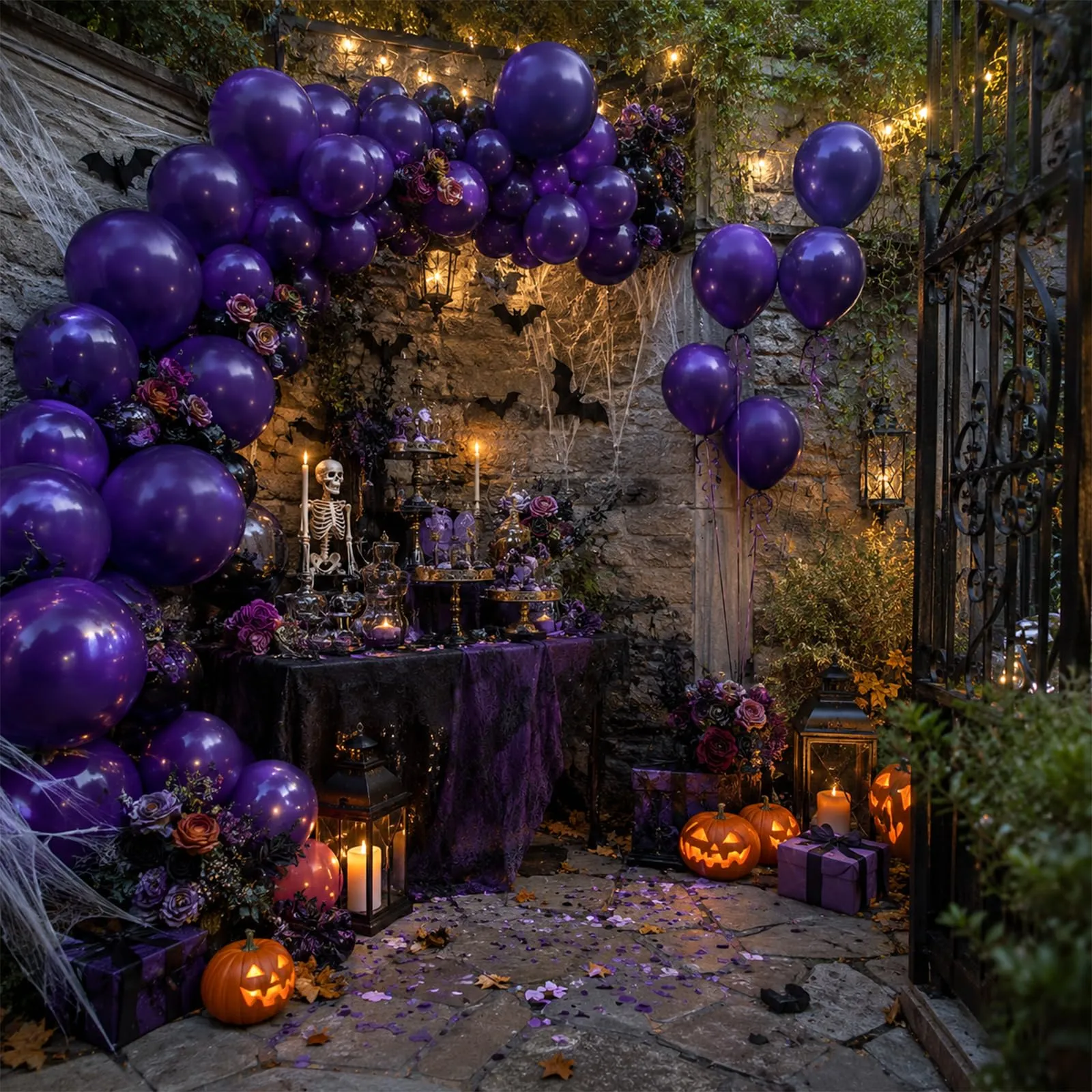 fairymaiden Palloncini Viola Scuro in Lattice, 100 Pezzi, 12 Pollici - immagine 6