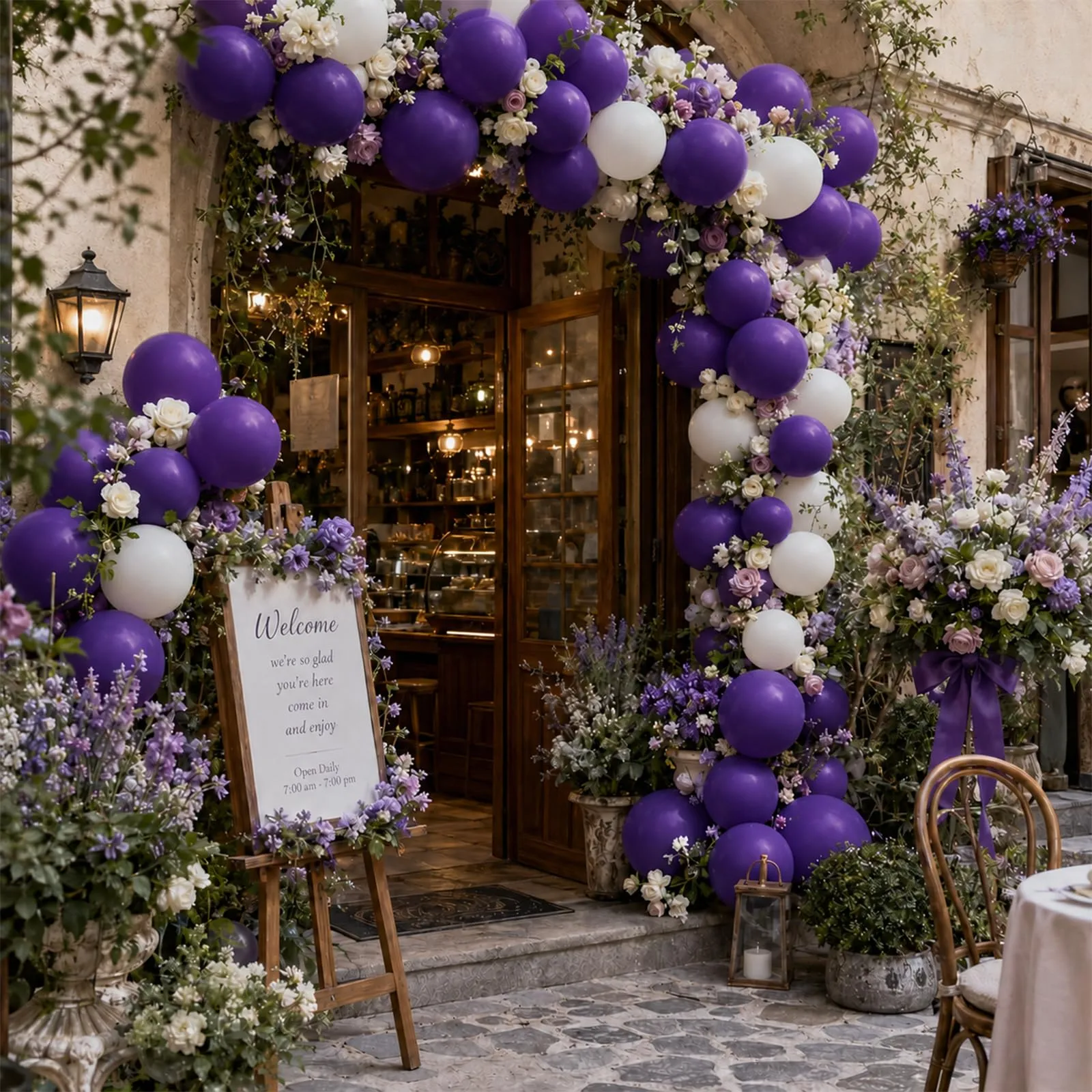 fairymaiden Palloncini Viola Scuro in Lattice, 100 Pezzi, 12 Pollici - immagine 7