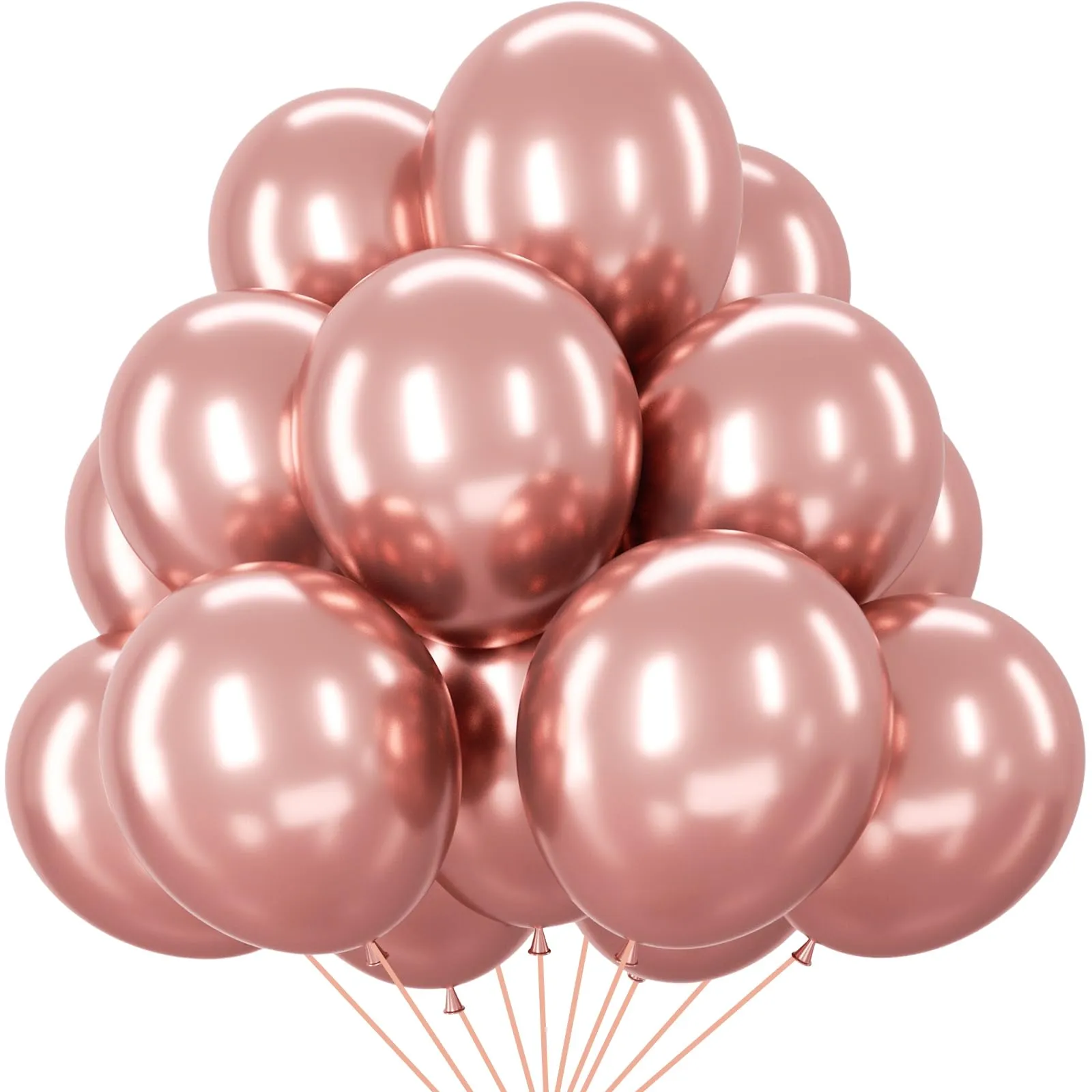 fairymaiden Palloncini Oro Rosa Metallizzati, 100 Pezzi, 12 Pollici - immagine 1
