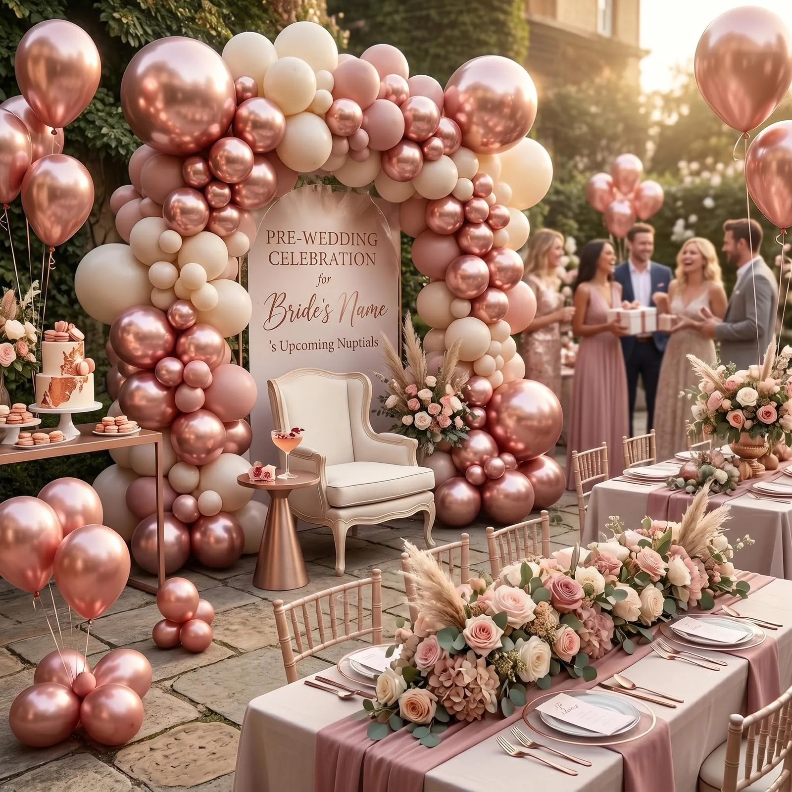 fairymaiden Palloncini Oro Rosa Metallizzati, 100 Pezzi, 12 Pollici - immagine 4