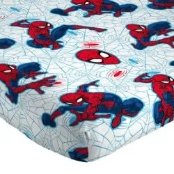 Jay Franco Marvel Spider-Man Bedding Set, Blue, 3 Pieces Single - immagine 8
