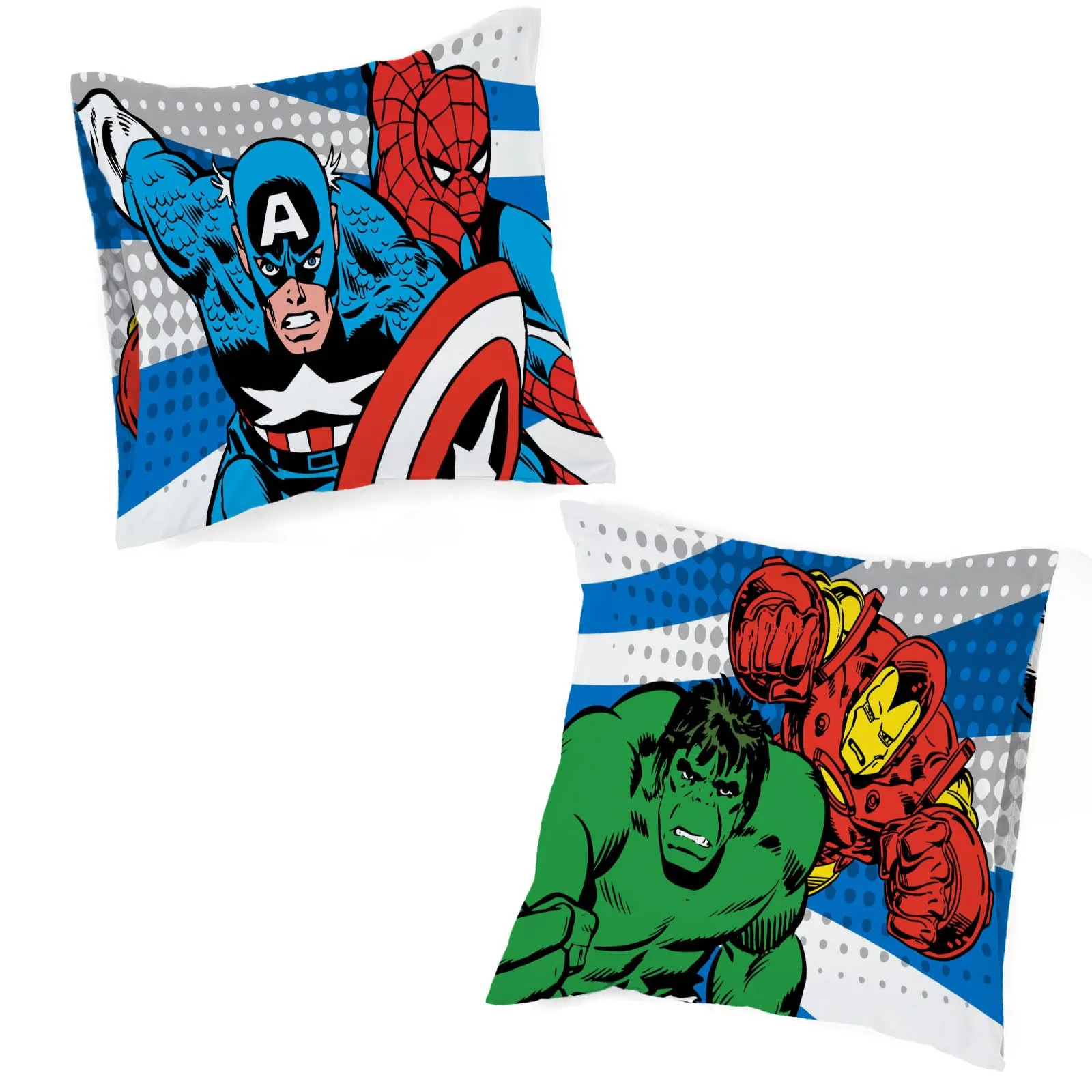 Jay Franco Marvel Avengers Set di biancheria da letto, 2 pezzi, Singolo, Blu - immagine 3