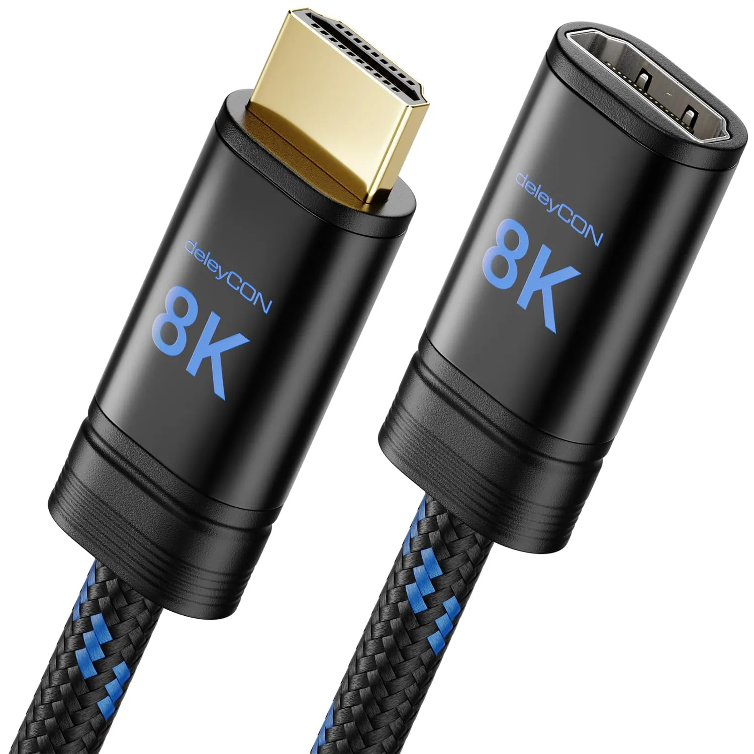 deleyCON 2m Prolunga HDMI 2.1 8K 48Gbps Dolby Atmos eARC HDR10+ - immagine 1