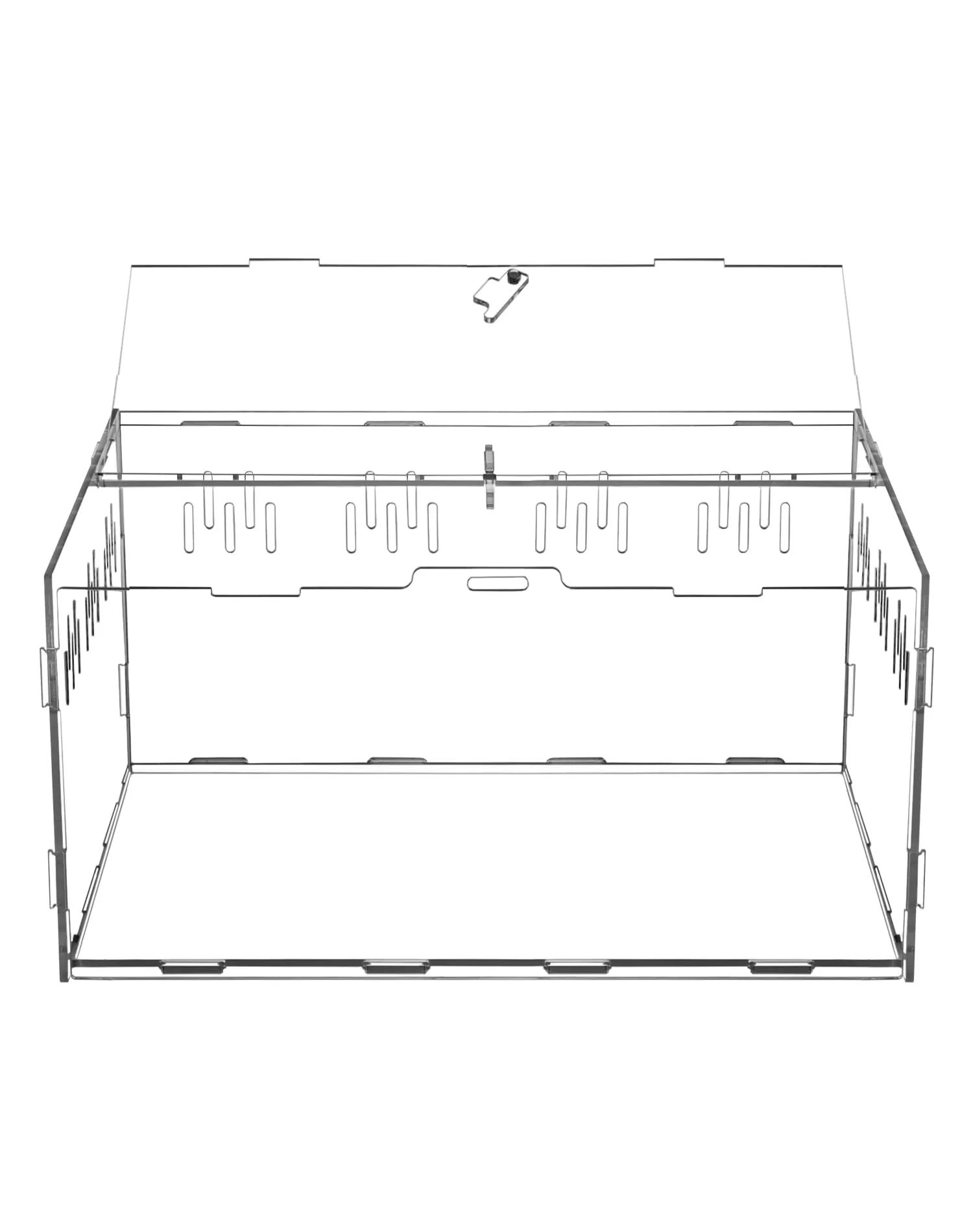 QWORK Scatola per Rettili in Acrilico, Terrario per Insetti, Mantide Religiosa, Ragni, Lucertole, Lumache, 30x20x15cm - immagine 5