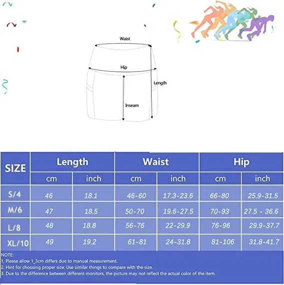 XDSP Pantaloncini Sportivi da Donna Yoga a Vita Alta con Tasche Laterali, Marrone-1, S - immagine 4