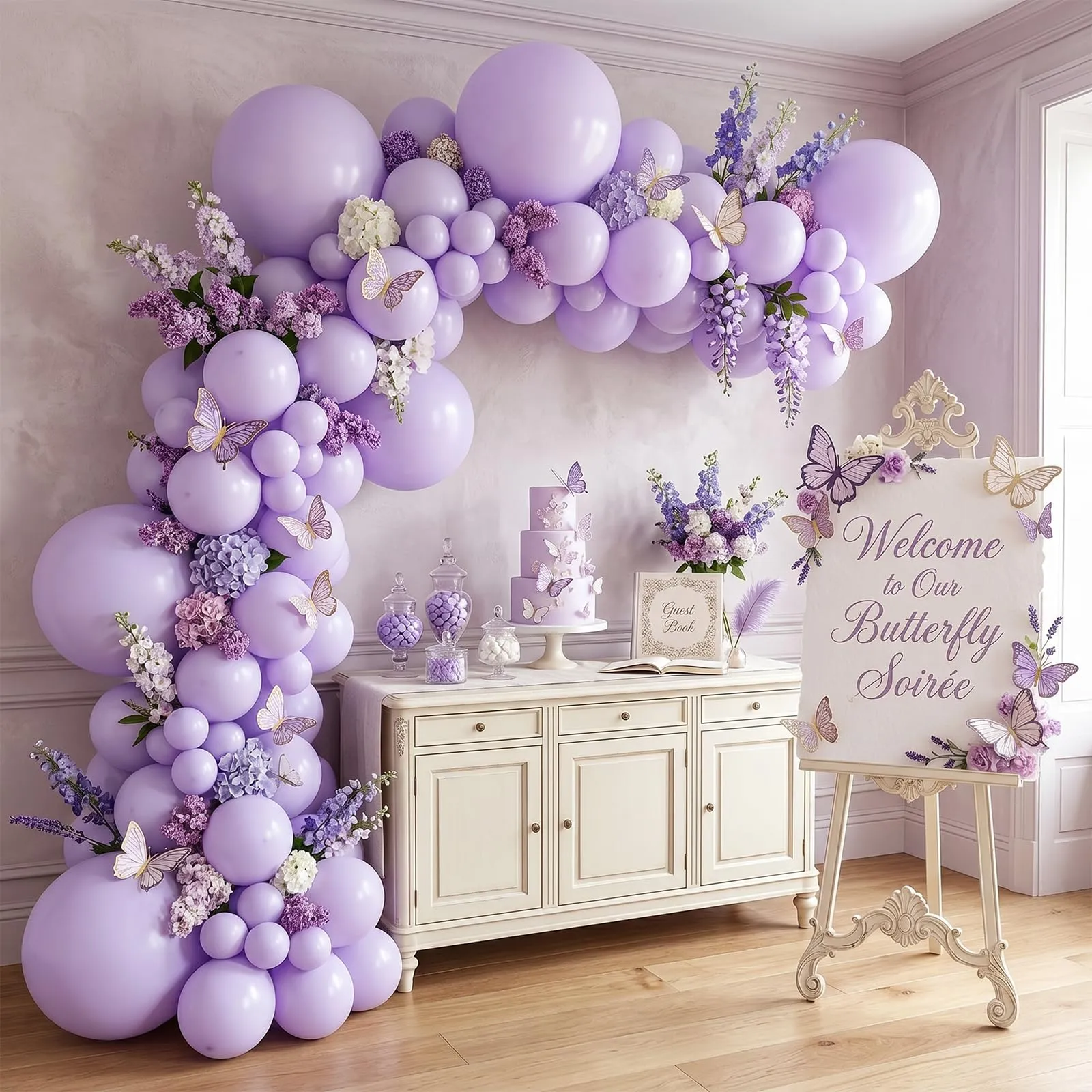 Fairymaiden Palloncini Viola Pastello, 100 Pezzi, 12 Pollici - immagine 3