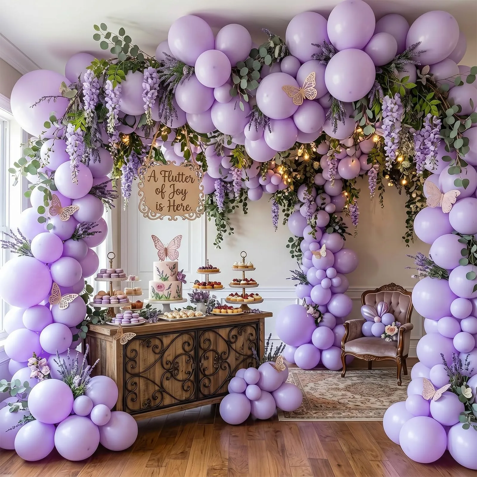 Fairymaiden Palloncini Viola Pastello, 100 Pezzi, 12 Pollici - immagine 4
