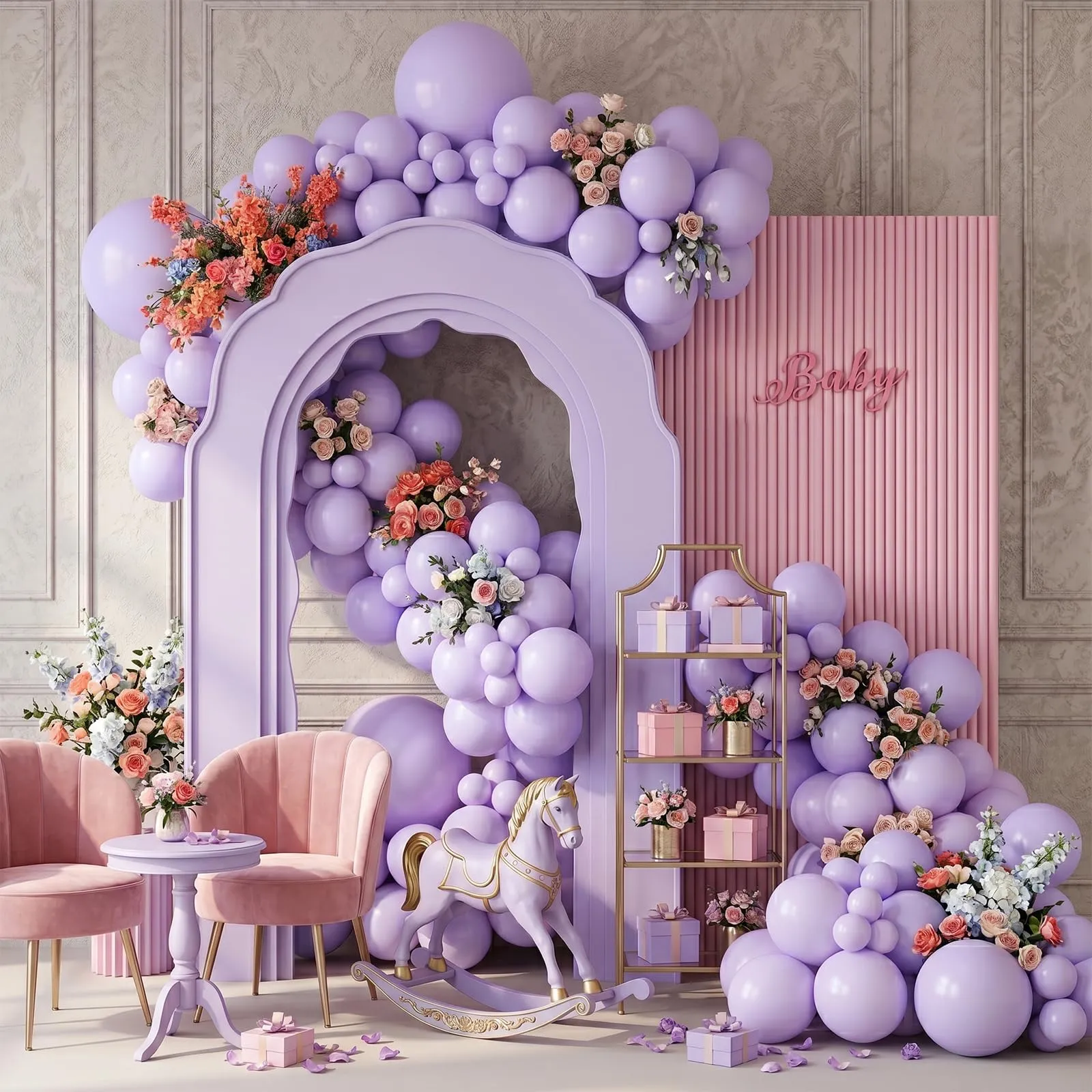 Fairymaiden Palloncini Viola Pastello, 100 Pezzi, 12 Pollici - immagine 6